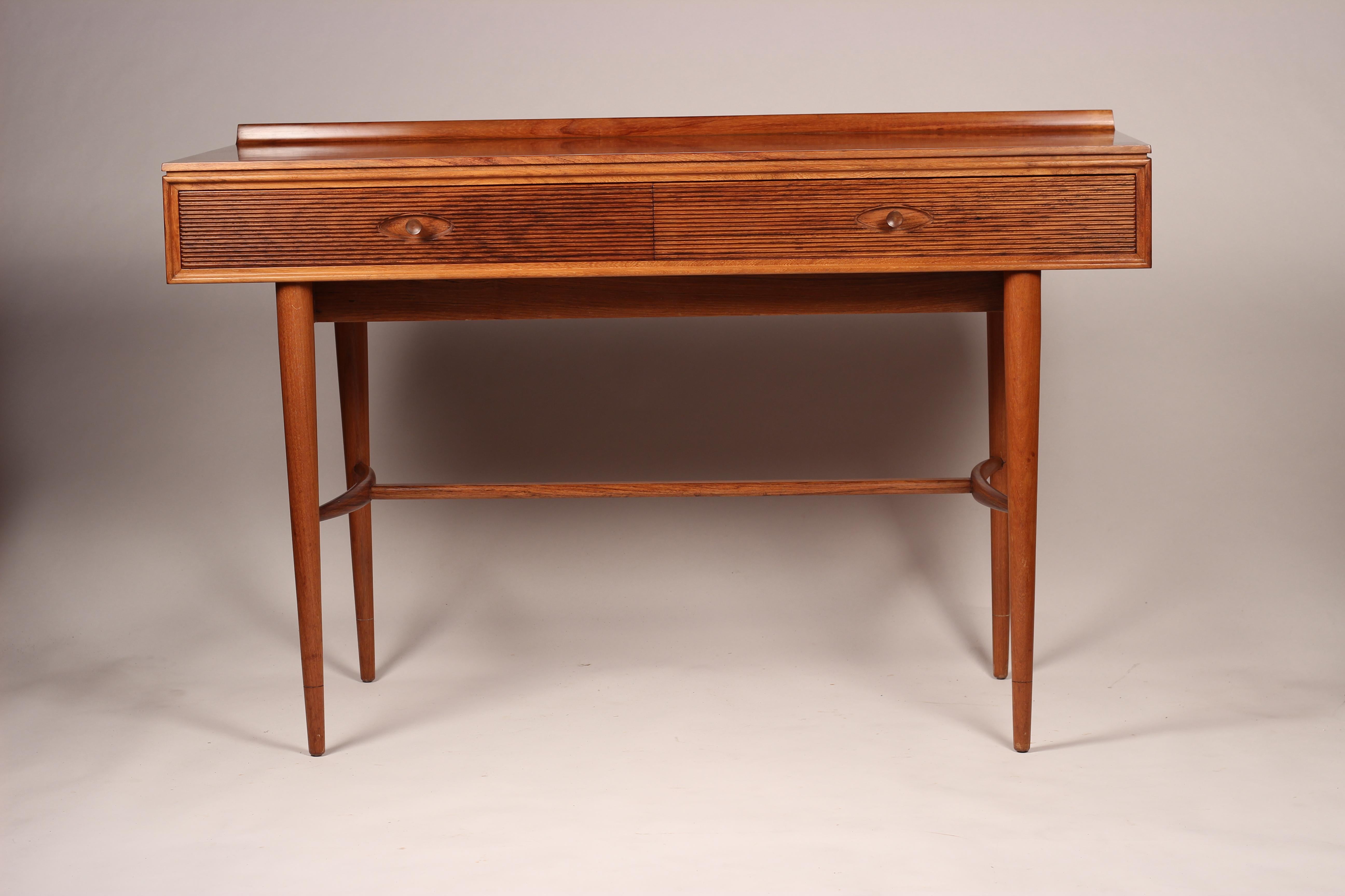 Mid Century Robert Heritage Desk or Console Table in Rosewood and Teak 8