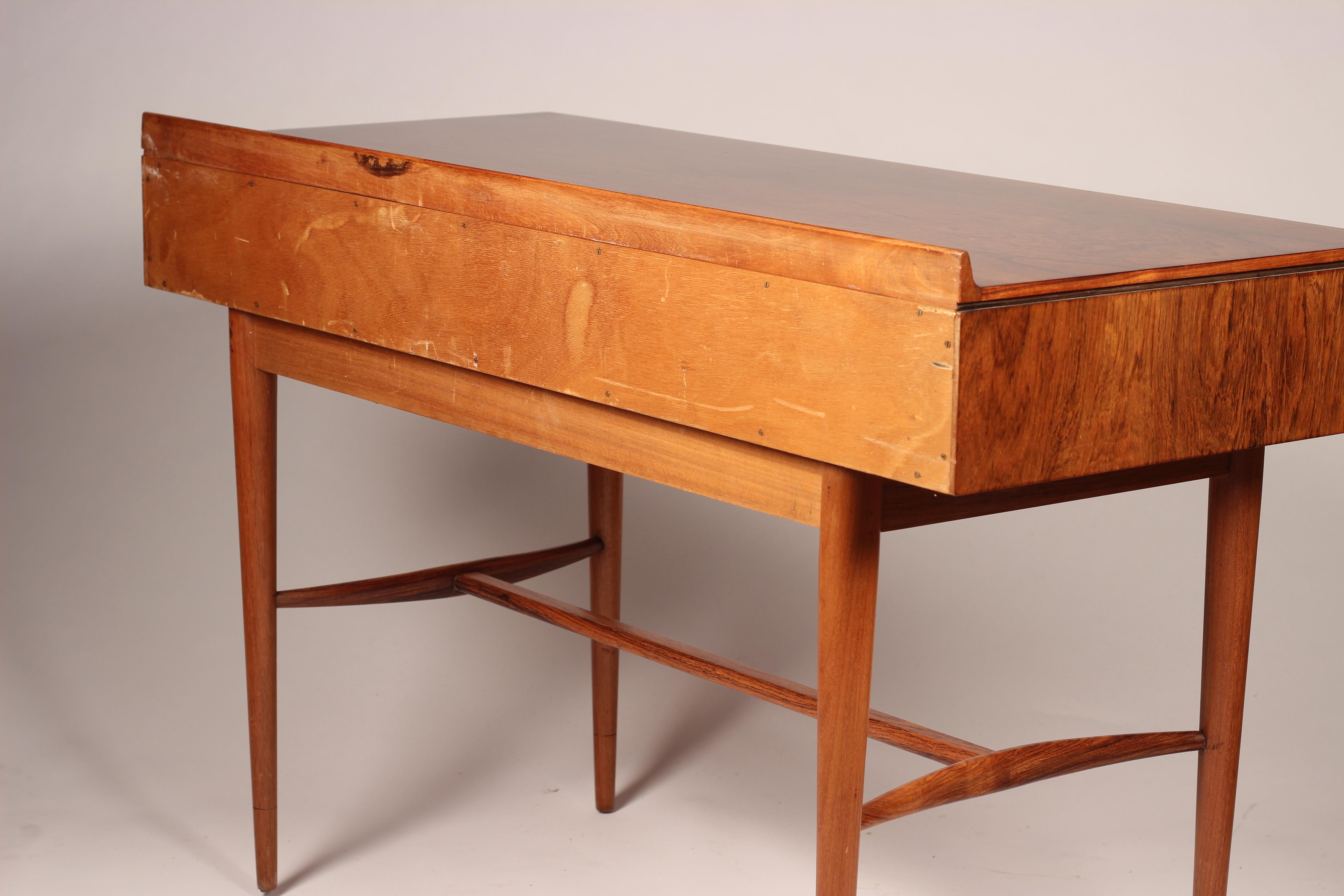 Mid Century Robert Heritage Desk or Console Table in Rosewood and Teak 1
