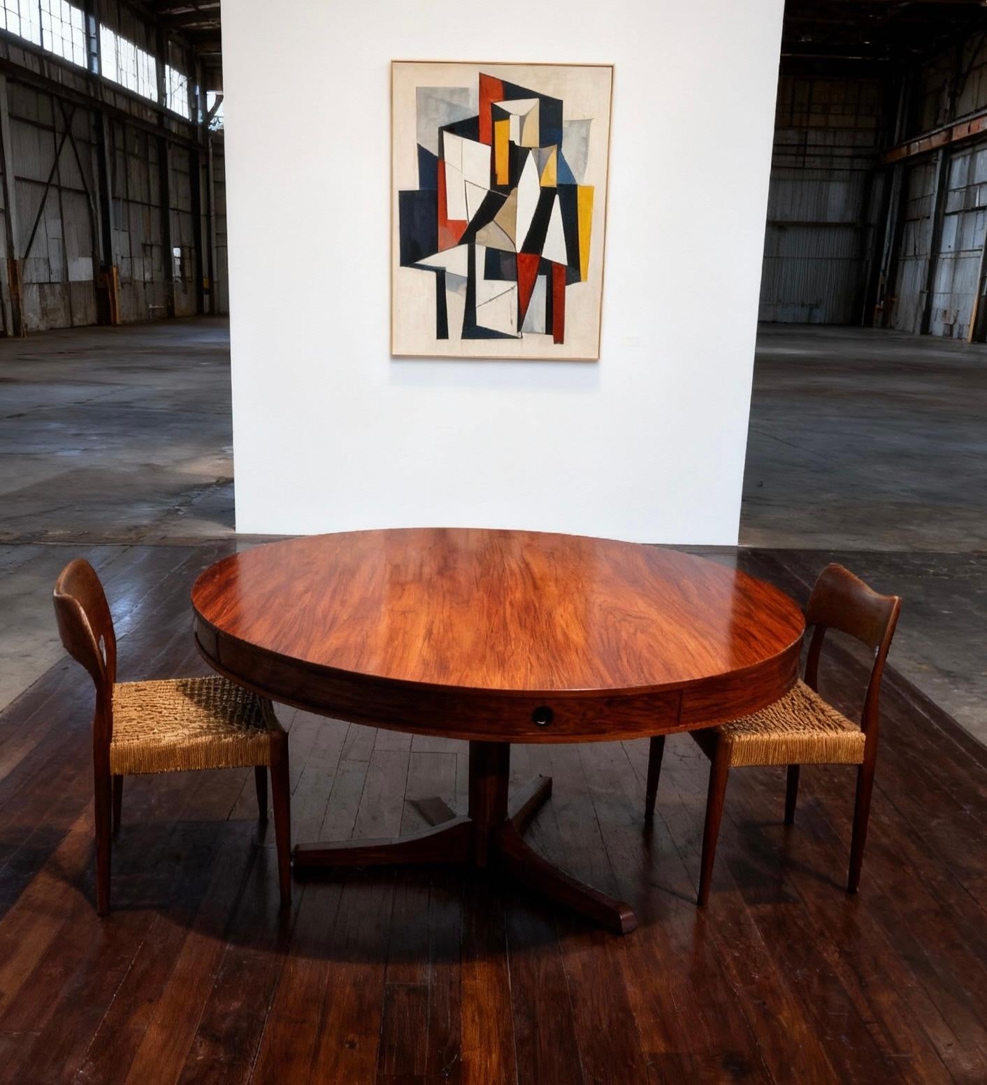 Mid-Century Modern Robert Heritage pour Archie Shine, Table de salle à manger en bois de rose du milieu du siècle en vente