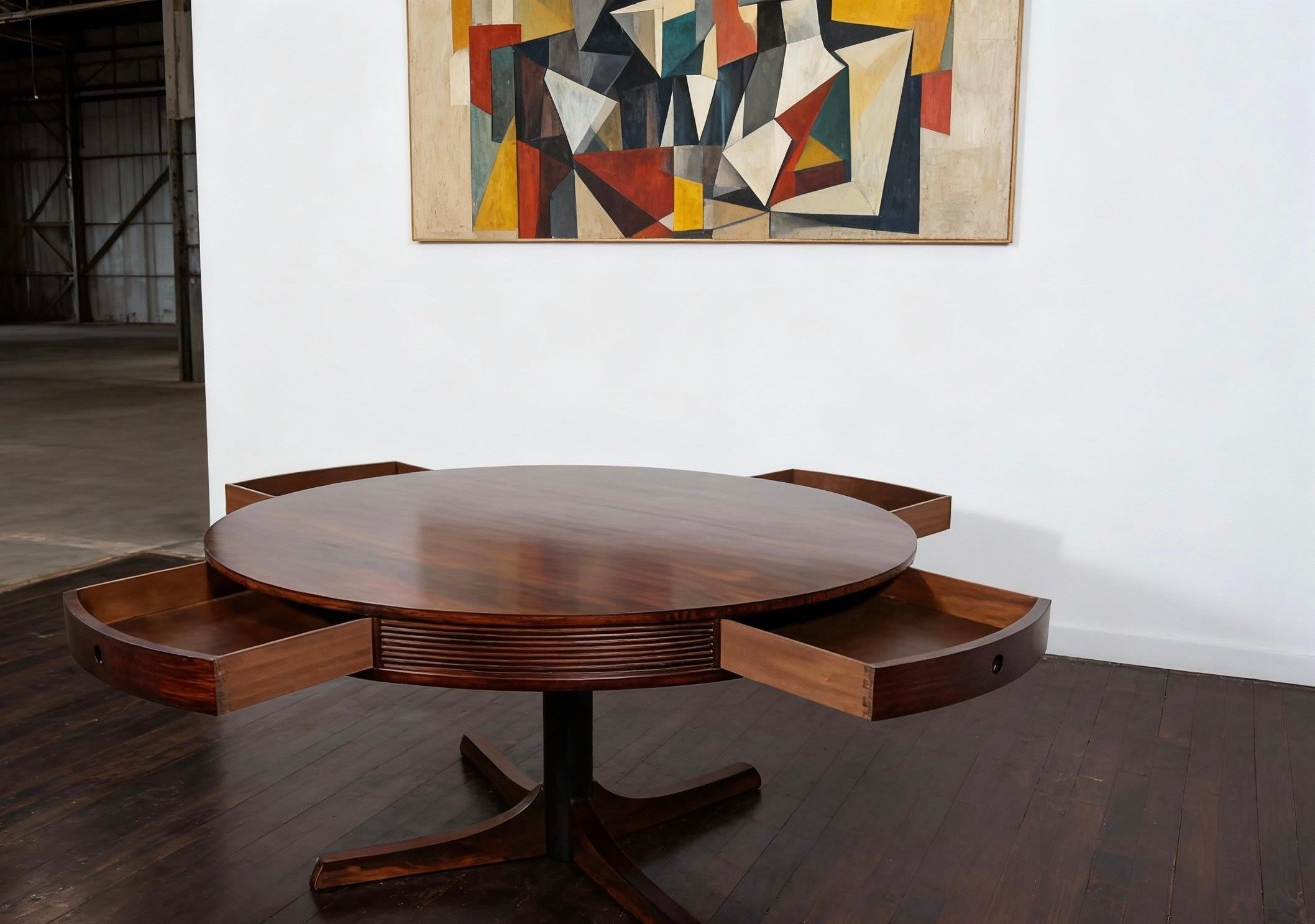 Robert Heritage pour Archie Shine, Table de salle à manger en bois de rose du milieu du siècle Bon état - En vente à London, Lambeth