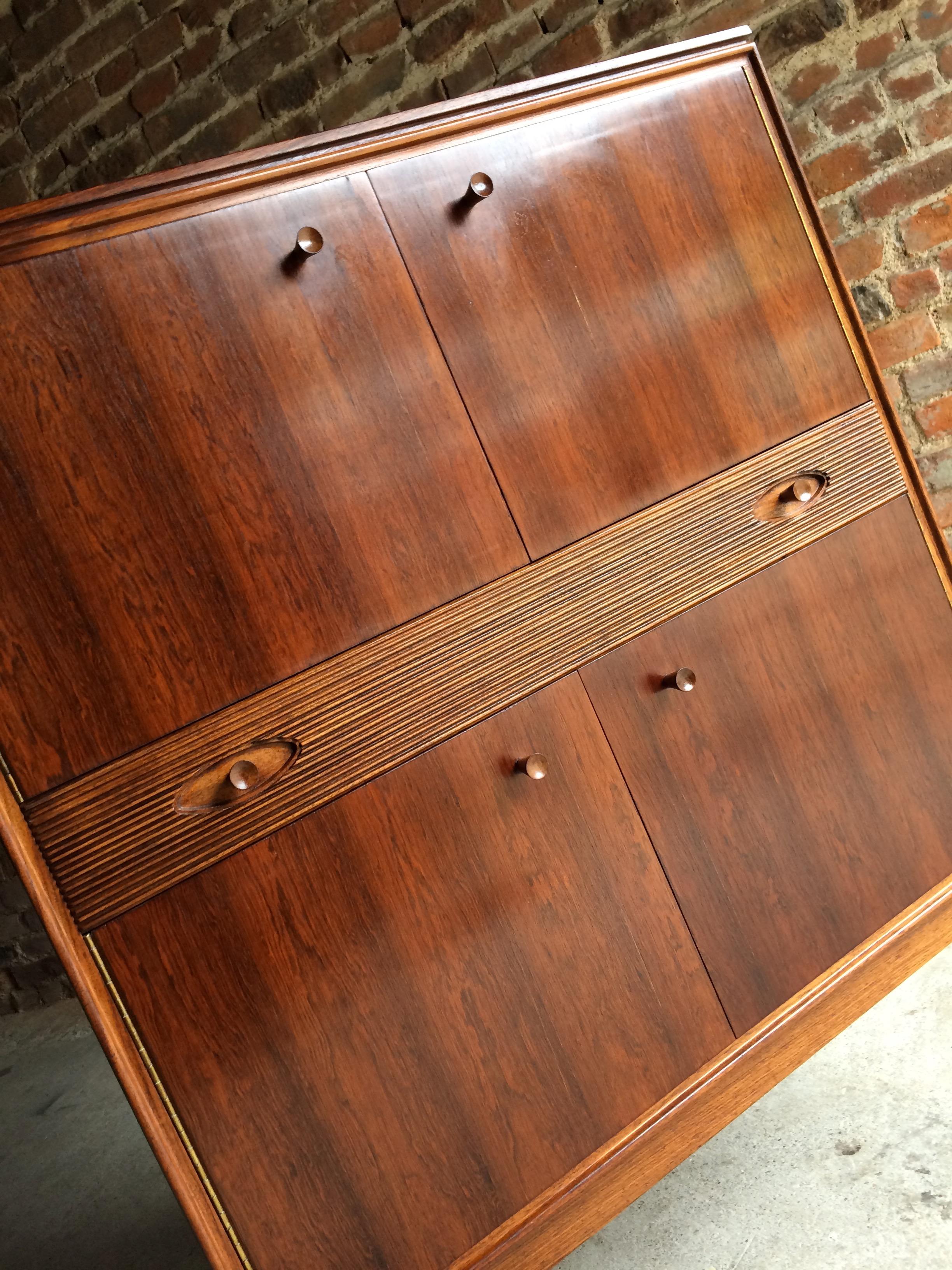 English Robert Heritage for Archie Shine Rosewood Cocktail Cabinet Hamilton Range 1960s