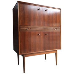 Robert Heritage for Archie Shine Rosewood Cocktail Cabinet Hamilton Range 1960s