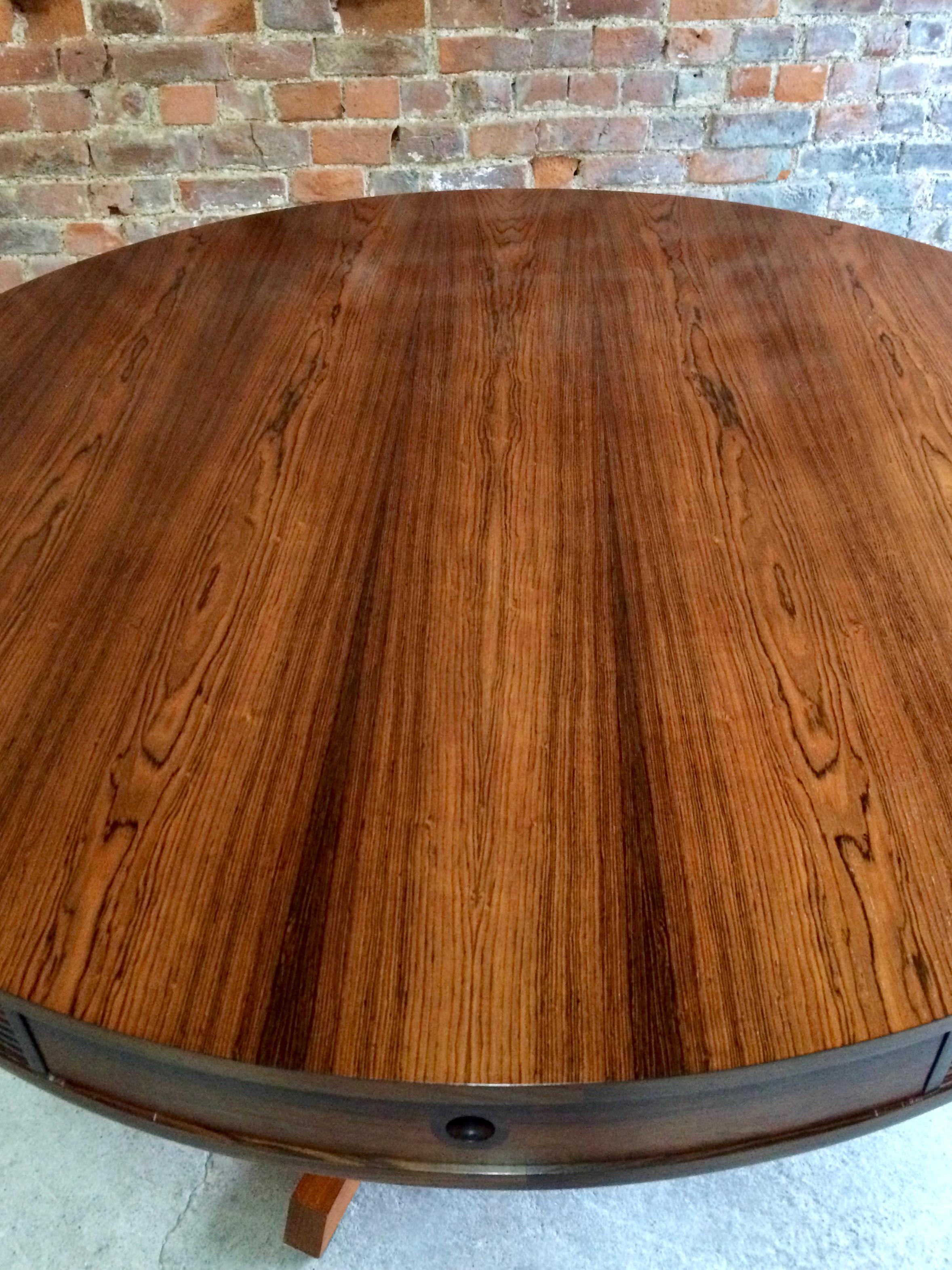 Mid-Century Modern Robert Heritage for Archie Shine Rosewood Drum Dining Table, 1960s