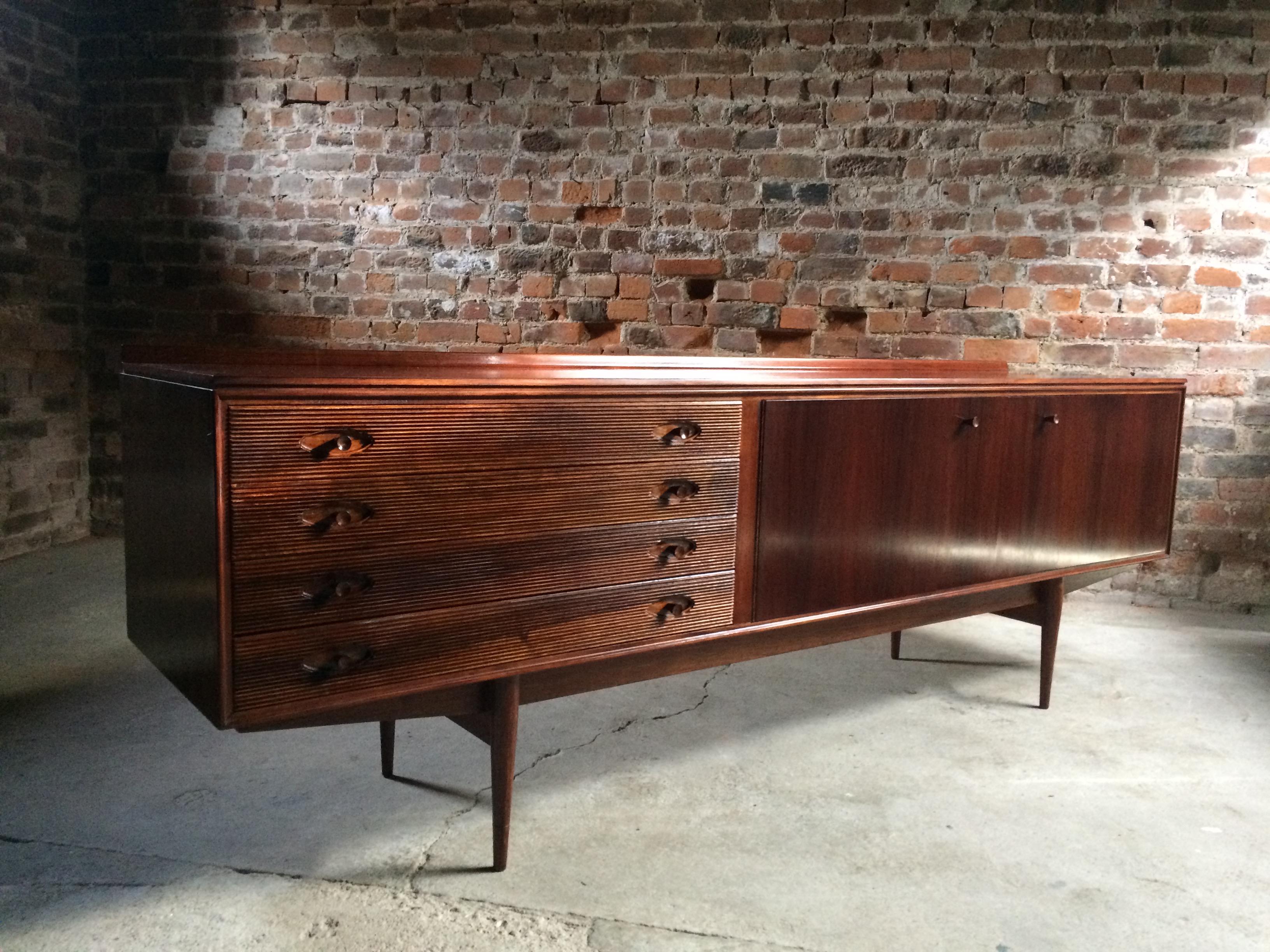 Rosewood Robert Heritage for Archie Shine Sideboard Credenza Mid Century Hamilton 1960s