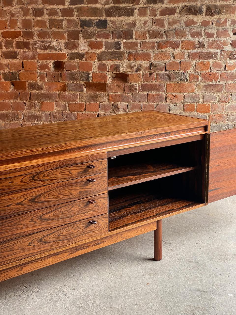 English Robert Heritage Granville Rosewood Sideboard by Archie Shine Circa 1969