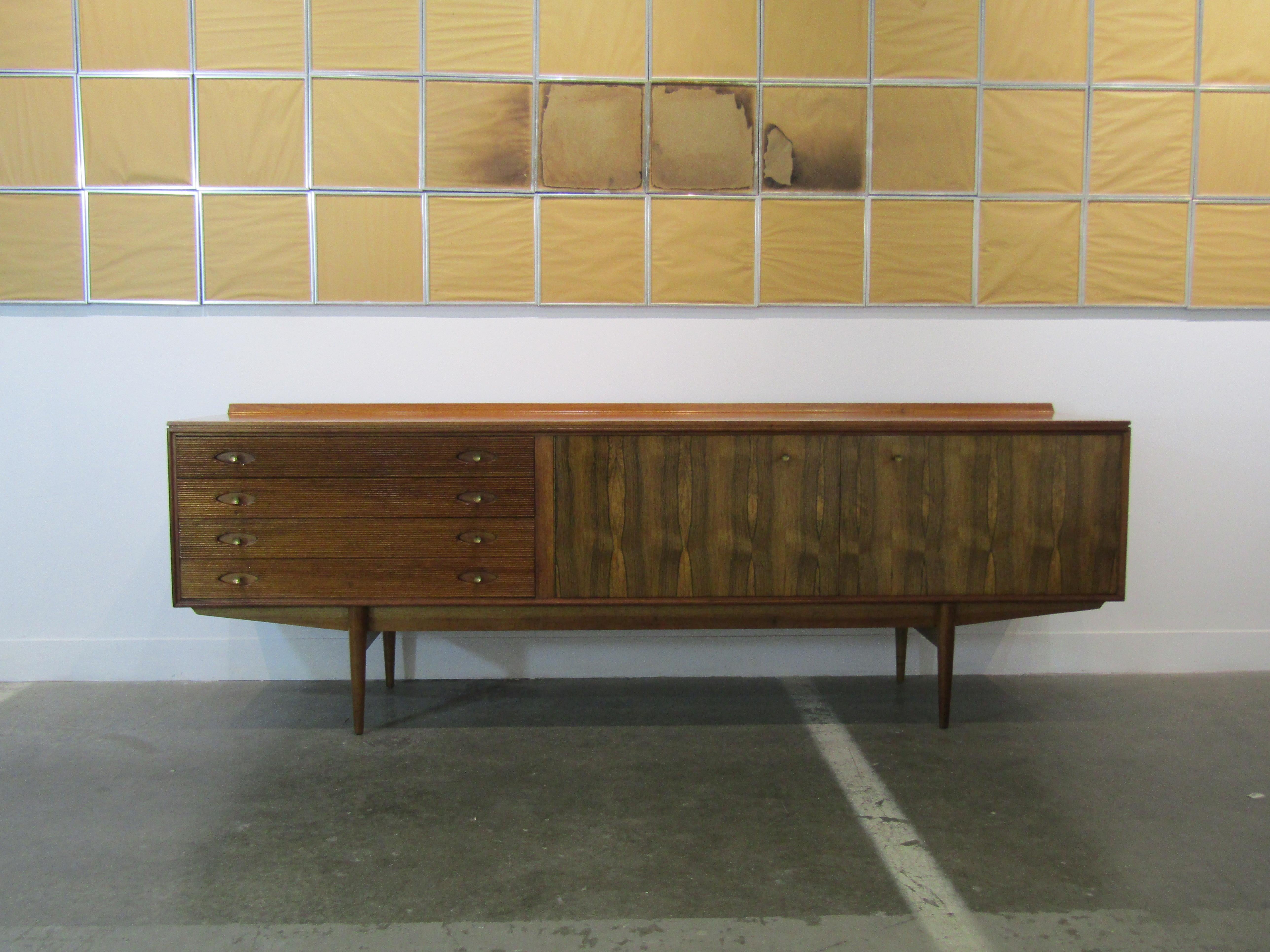Polished Robert Heritage Hamilton Credenza for Archie Shine Rosewood and Teak, 1958 For Sale
