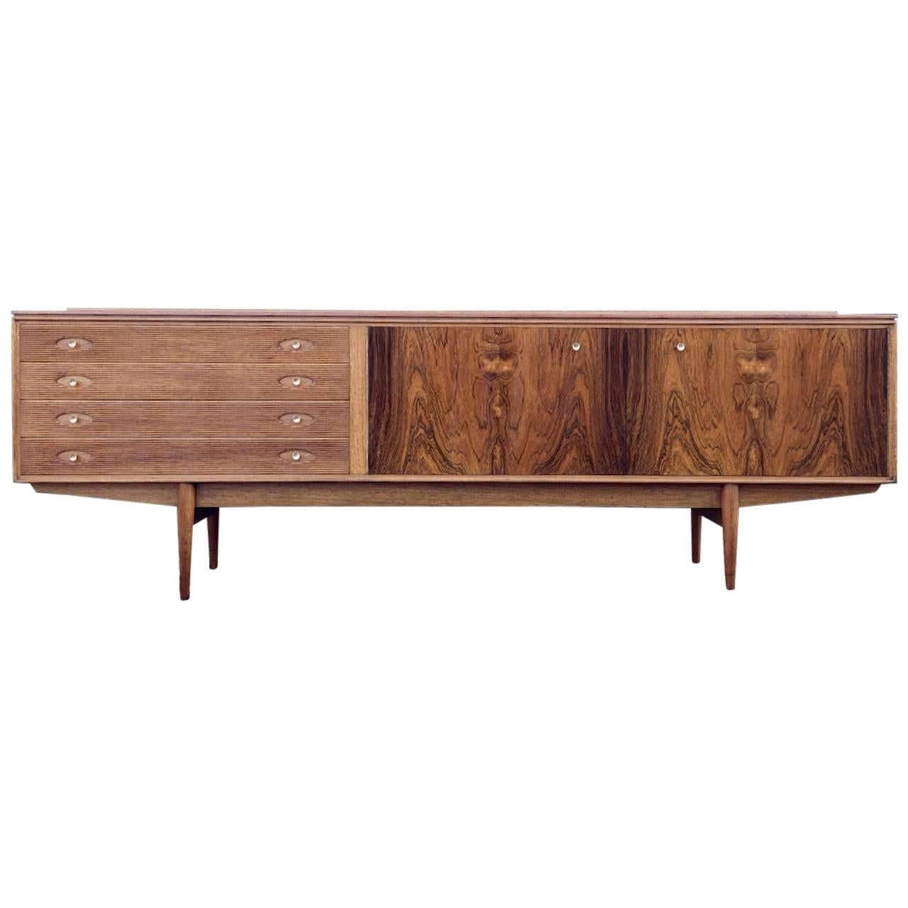 Robert Heritage Hamilton Rosewood & Teak Sideboard by Archie Shine, circa 1950s