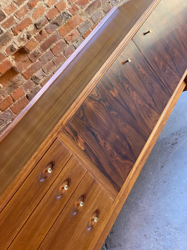 Robert Heritage Rosewood and Teak Hamilton Sideboard Credenza by Archie Shine For Sale at 1stdibs