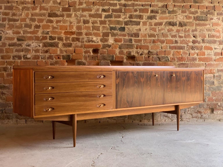 Robert Heritage Rosewood and Teak Hamilton Sideboard Credenza by Archie Shine For Sale at 1stdibs