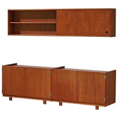 Robert Heritage Wall System with Cabinets in Teak