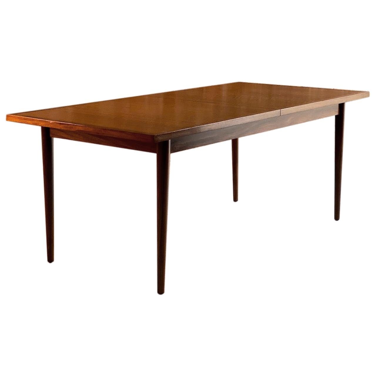 Robert Heritage Walnut and Teak Dining Table for Archie Shine, circa 1960