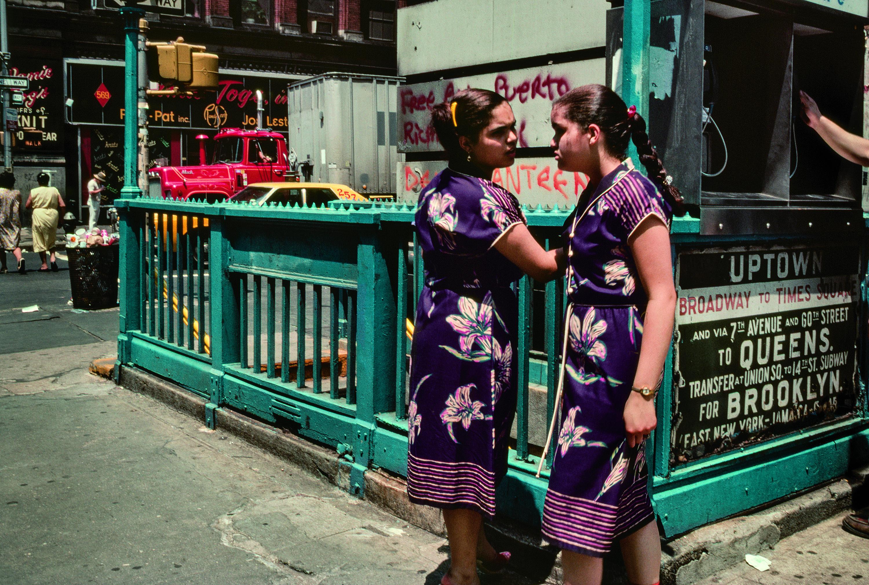 Robert Herman Color Photograph - 'Flowers, ' New York, NY, 1981 (New York street photography) 