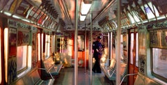 Vintage Train Conductor, New York City, 1985 (1980s NY subway art photograph)