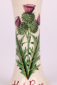 Robert Heron Wemyss, poterie d'art écossaise, épingle à chapeau de chardon