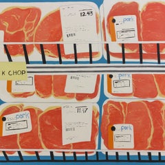 'K Chop' still life - grocery store - supermarket - food painting - Pop Art