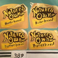 'Natures Own' - still life - grocery store - supermarket - bread - food painting