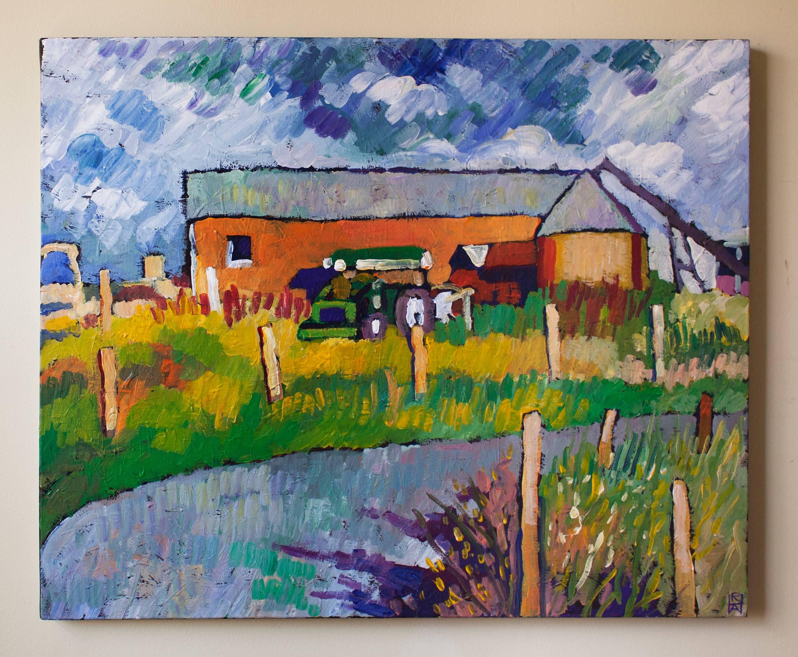 Bahns Mill Robert Hofherr Acrylic painting on stretched canvas 2