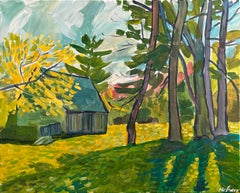 Barn in Spring, Original Painting