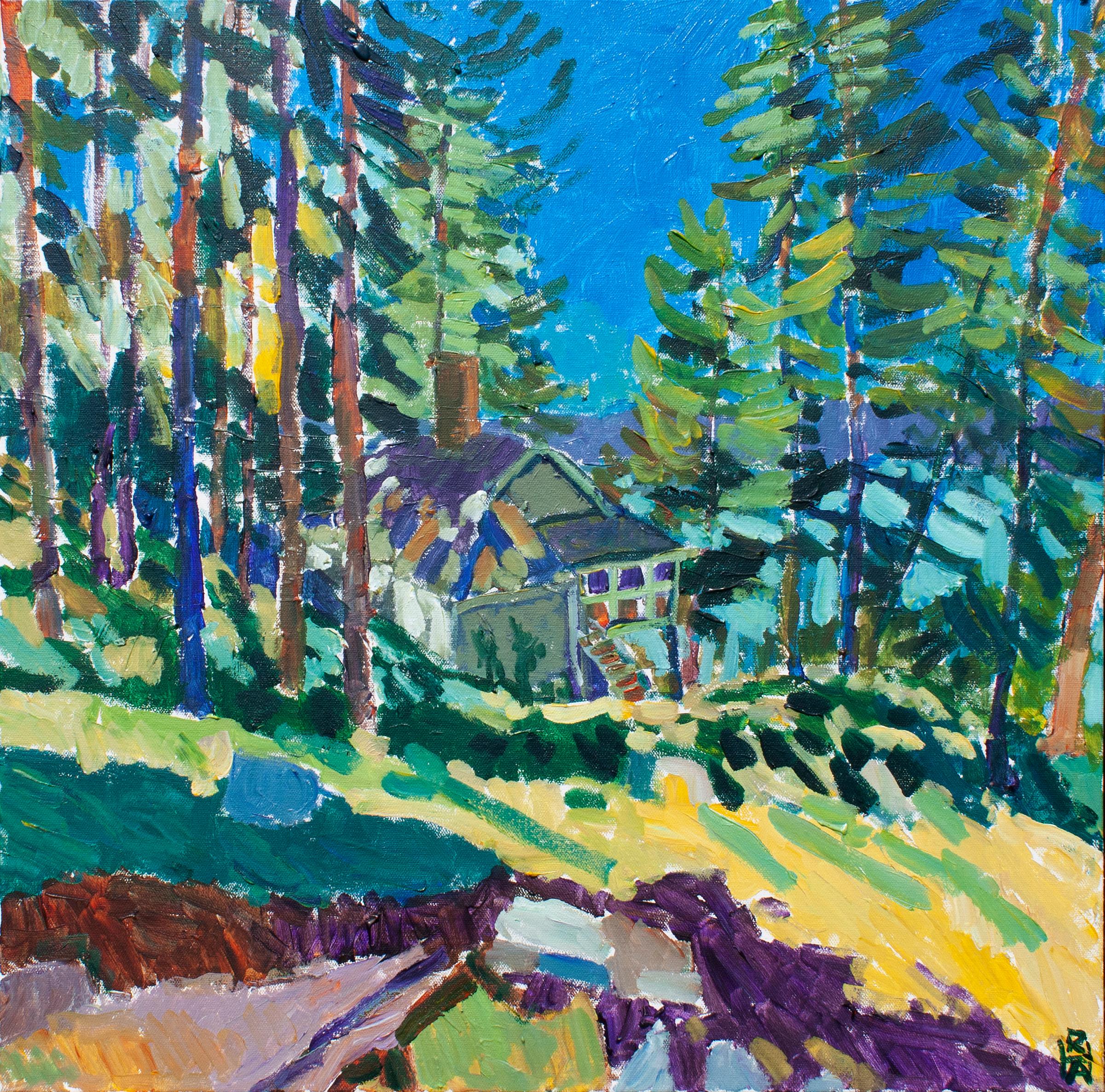 Blue Hill, Original Painting - Art by Robert Hofherr