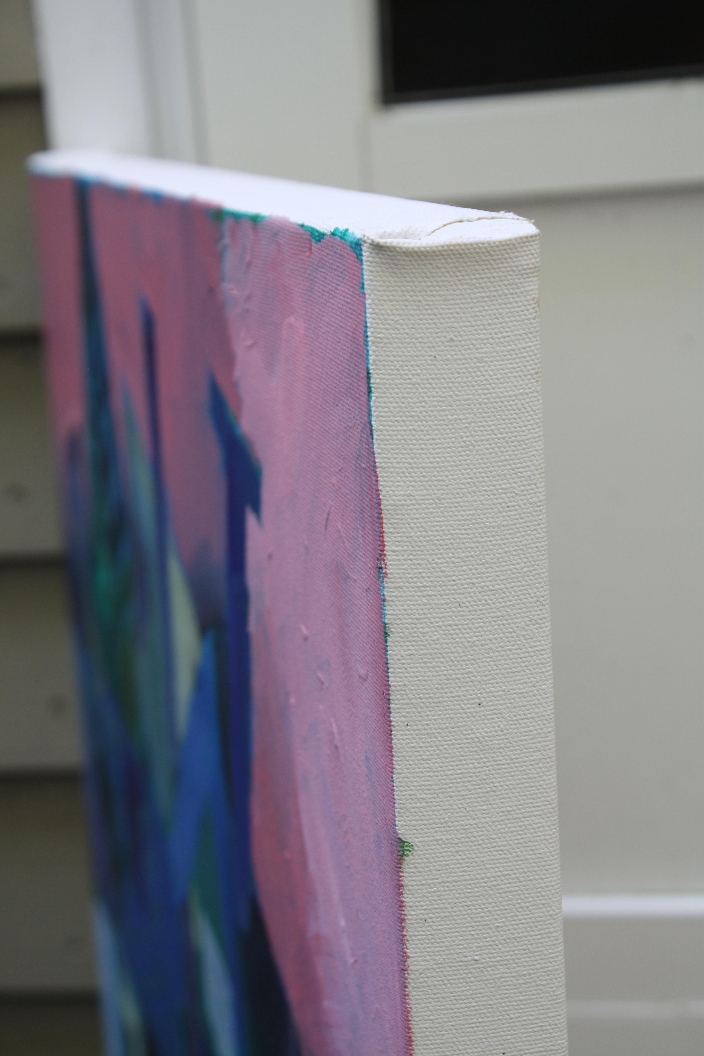 Blue Memories, Original Painting - Expressionist Art by Robert Hofherr