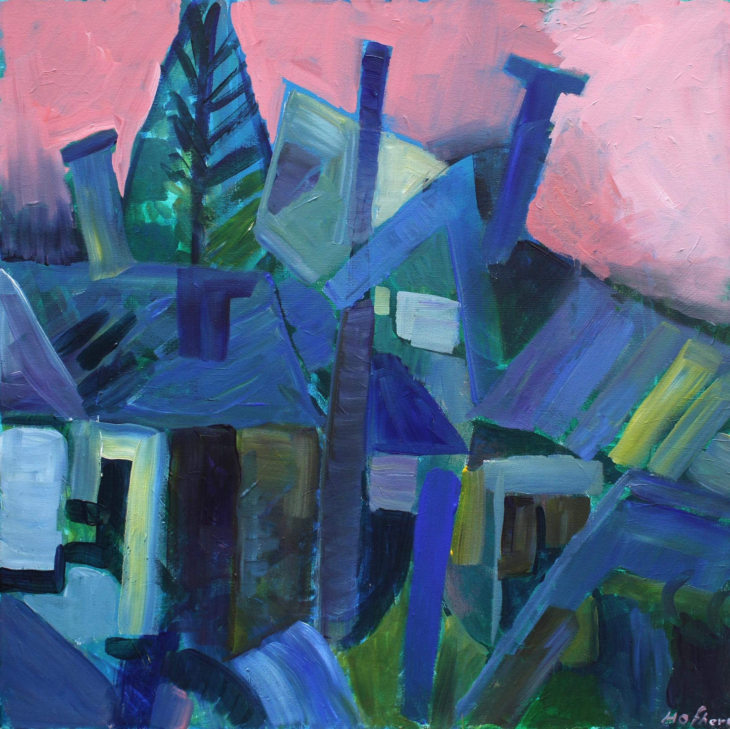 Blue Memories, Original Painting - Art by Robert Hofherr