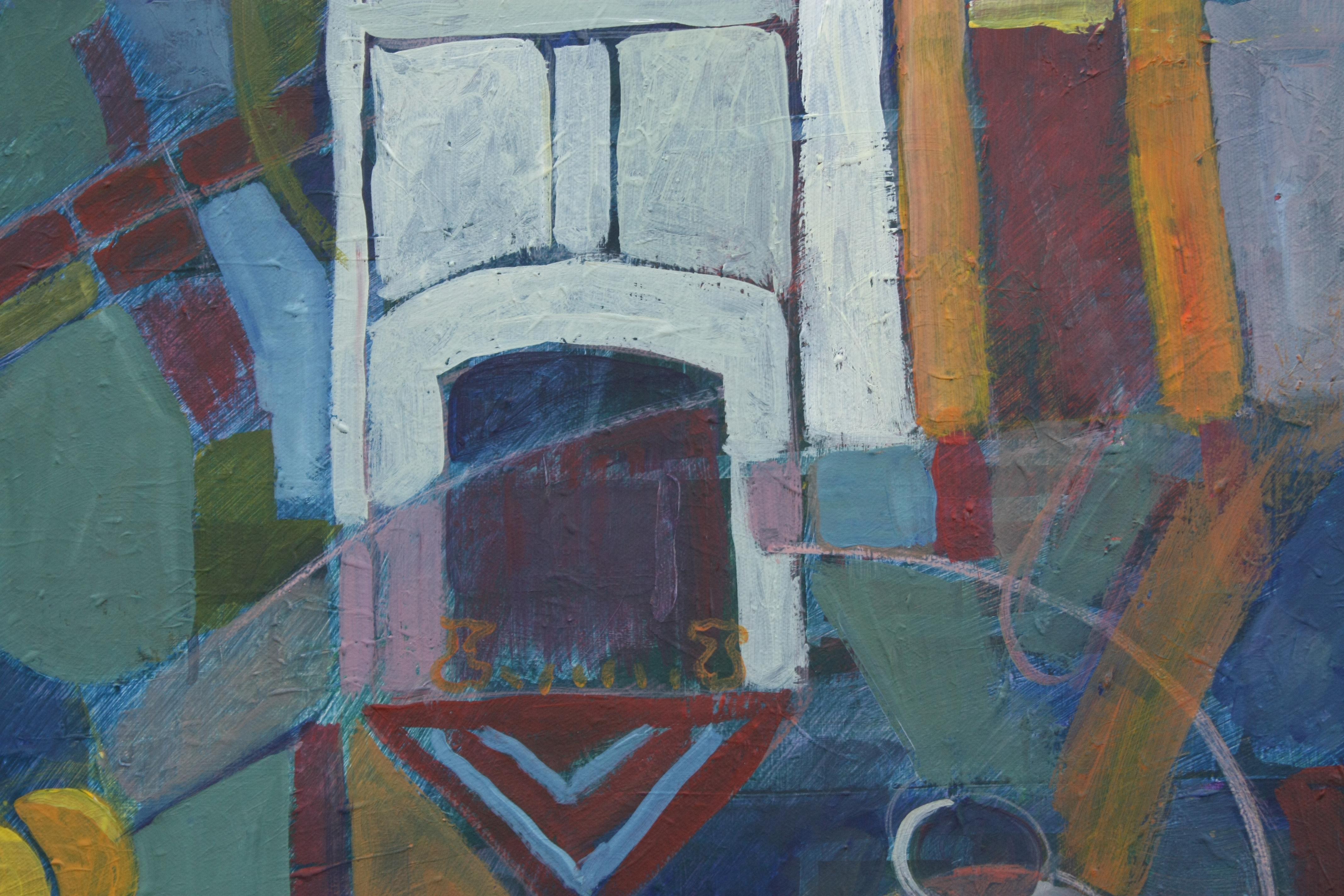 Colonial Interior, Original Painting For Sale 1