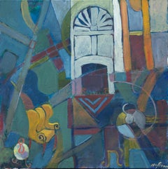 Colonial Interior, Original Painting