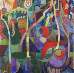 Composition with Trees, Abstract Painting