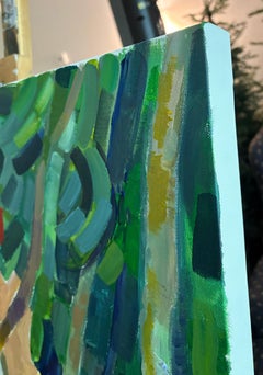 Une maison de campagne dans les bois, peinture originale