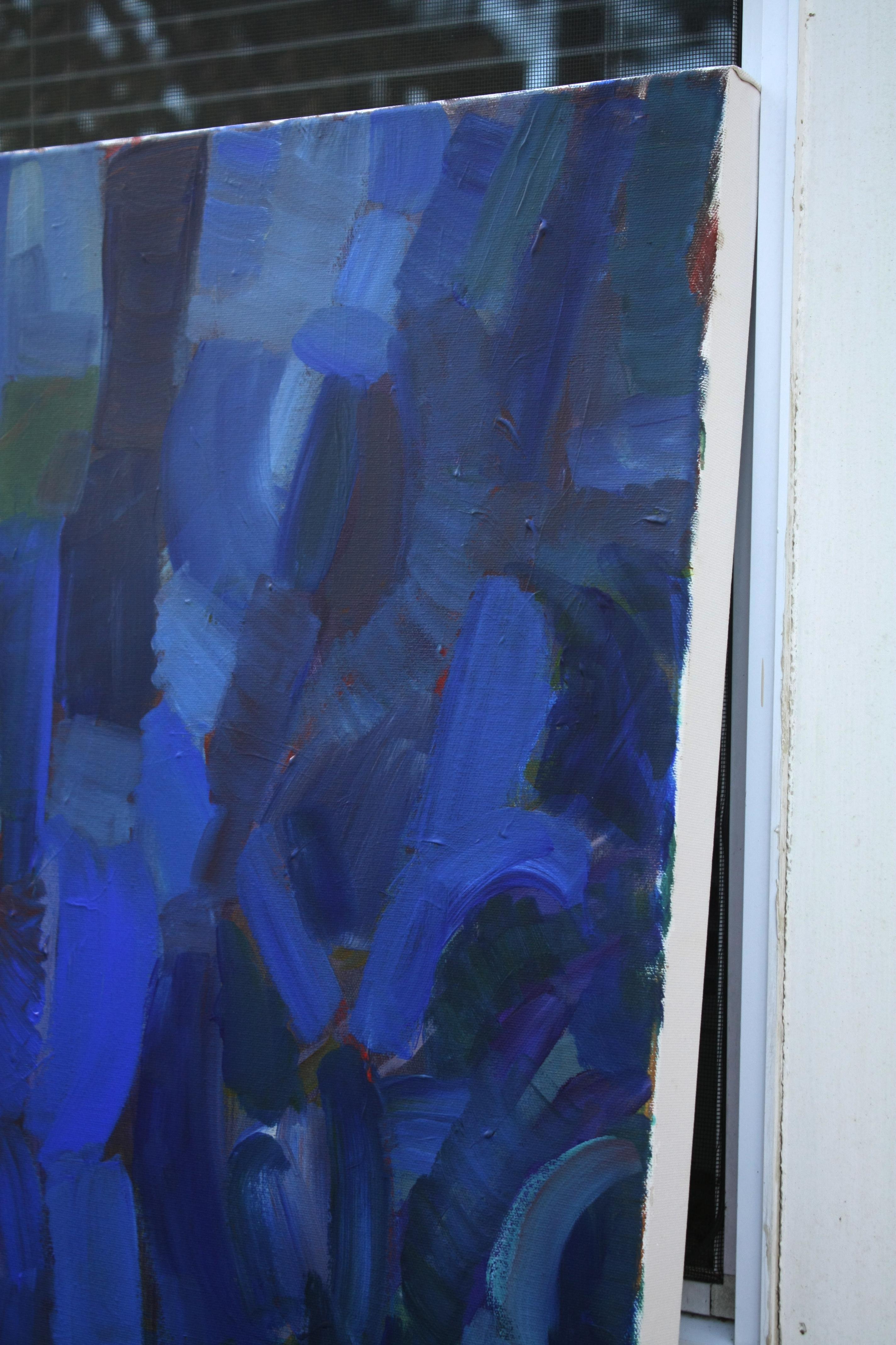 Foresta oscura, Pittura astratta - Painting di Robert Hofherr