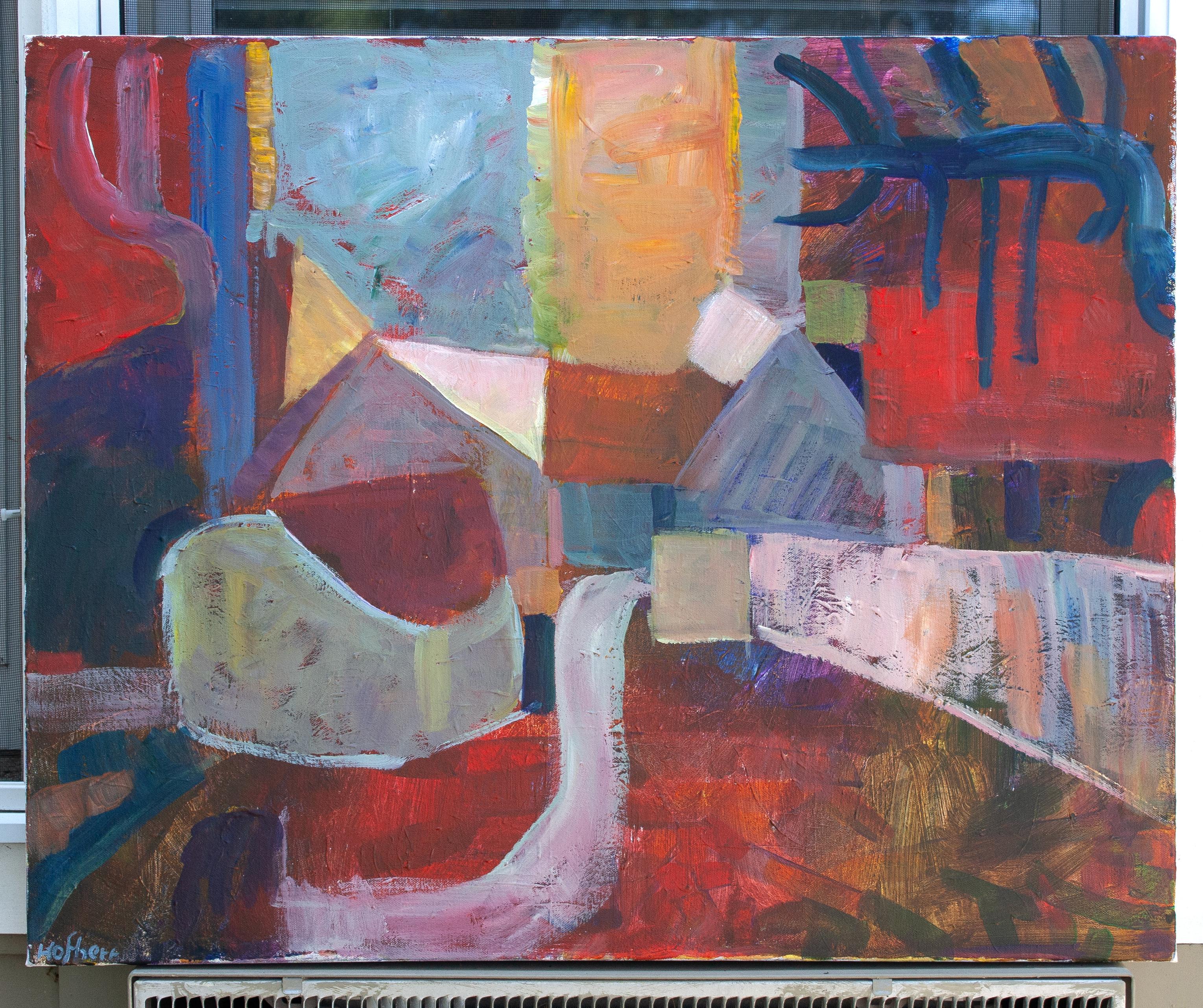 Edifici agricoli, dipinto originale - Painting Espressionista di Robert Hofherr