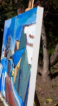 Bauernhof im Januar, Originalgemälde