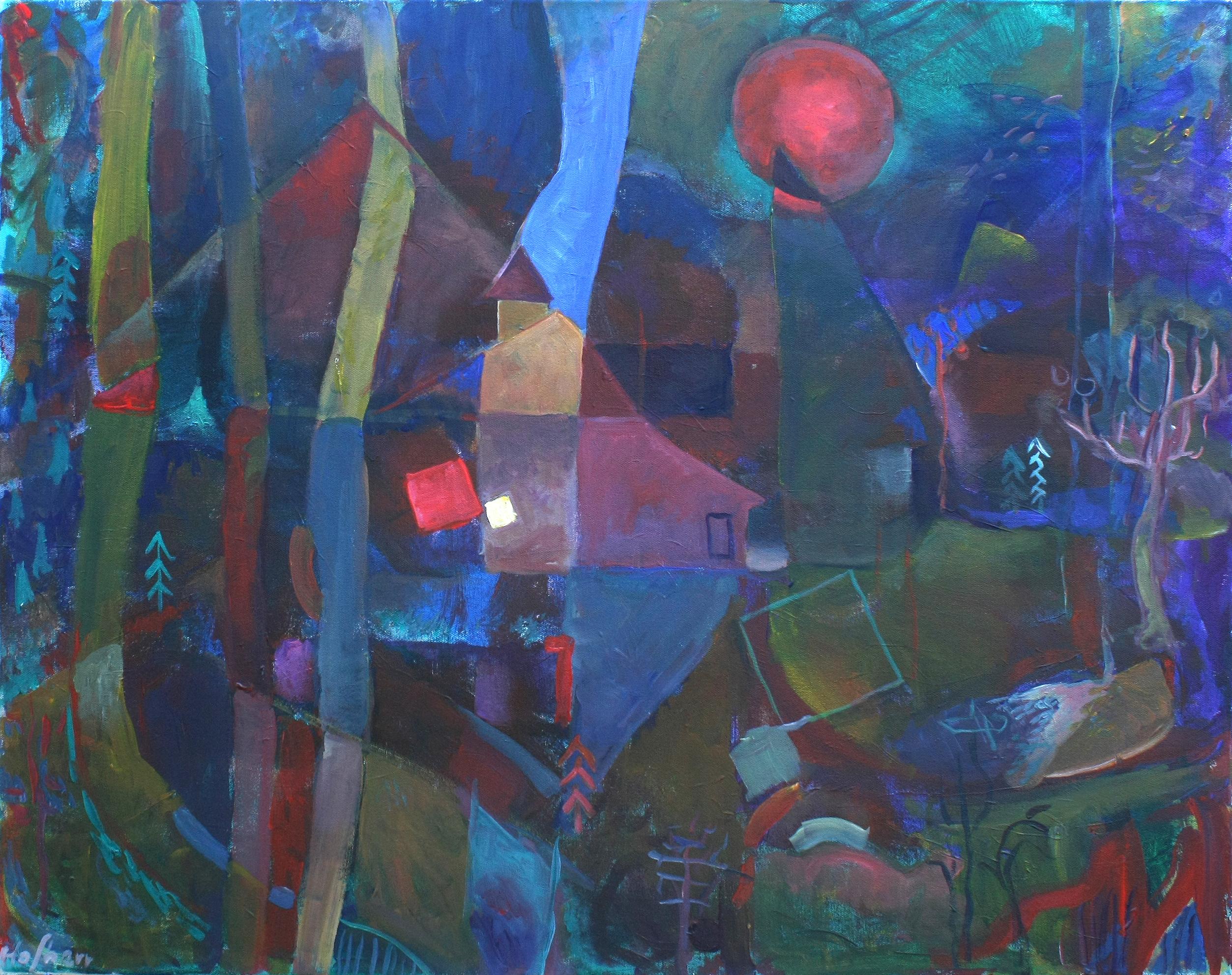 Four in the Morning, Original Painting - Art by Robert Hofherr