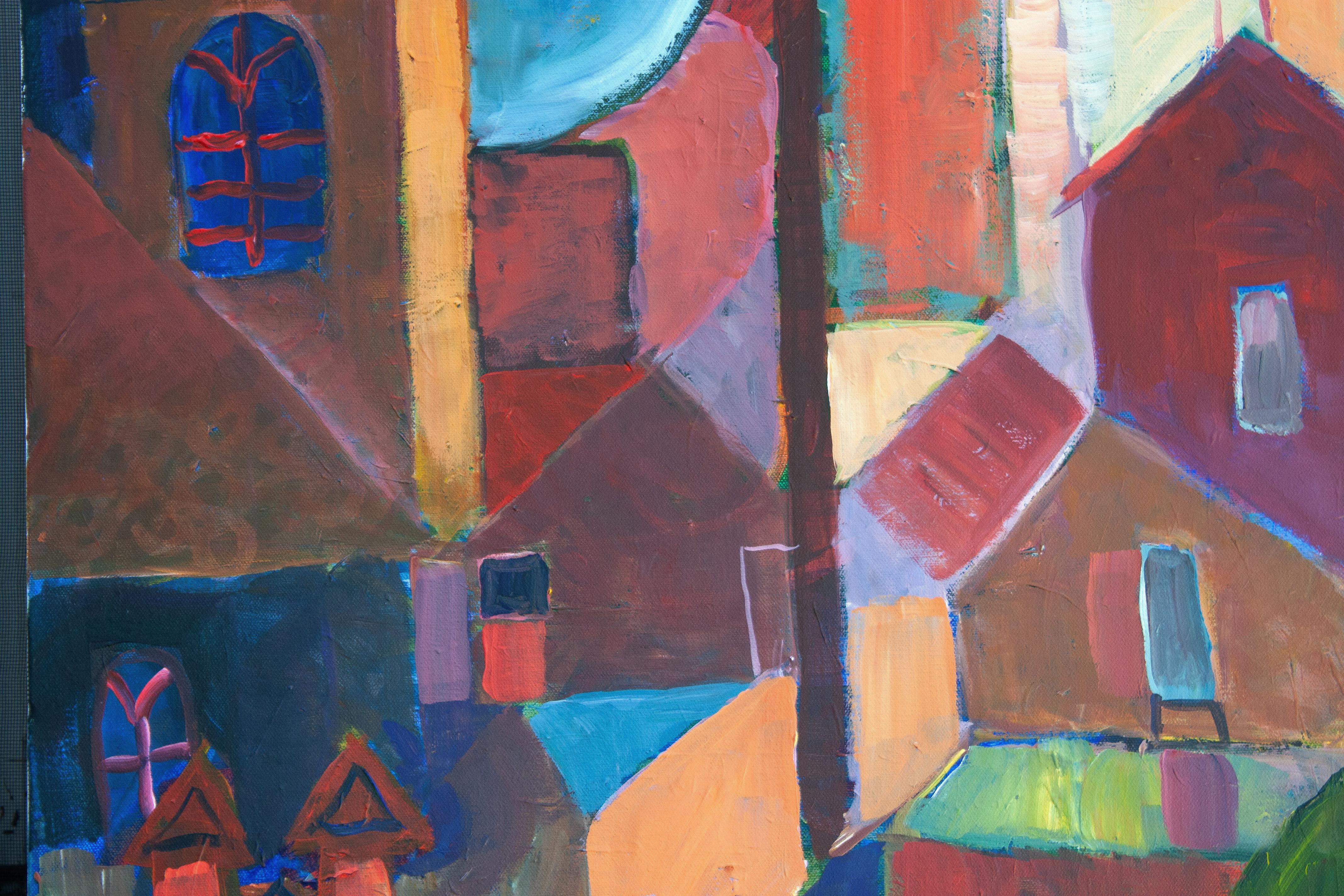 In a Northern Town, Original Painting For Sale 1