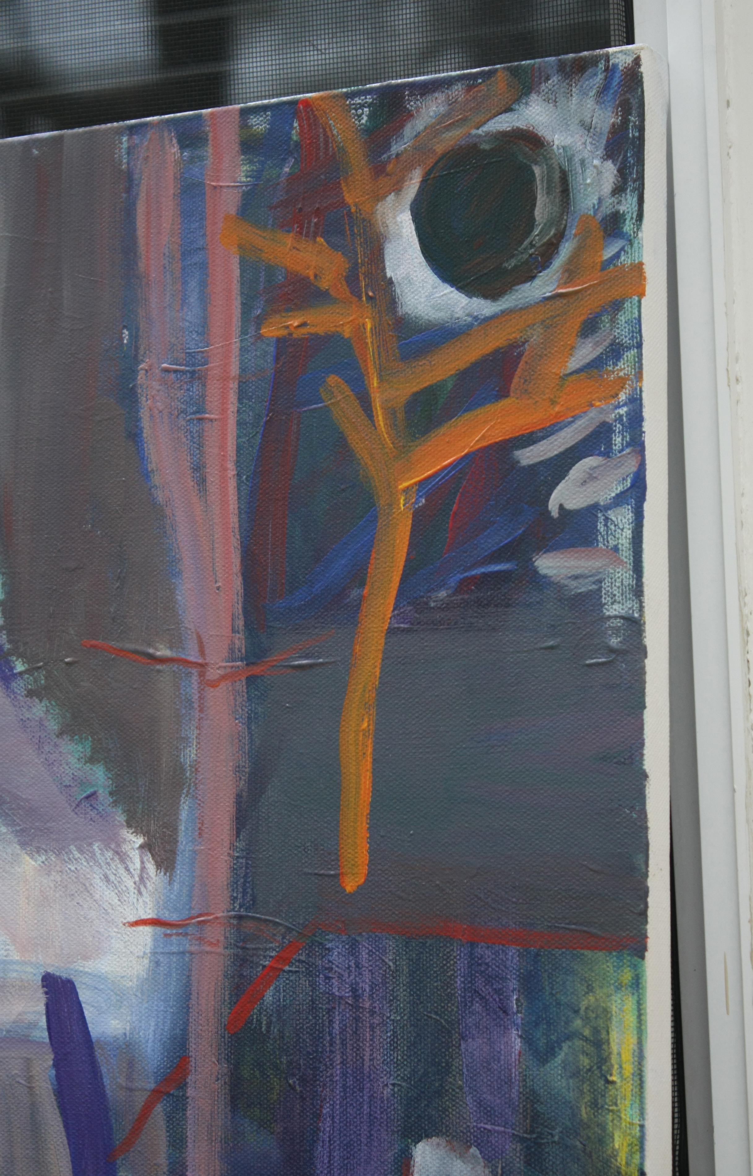En la ciudad, pintura original - Art Expresionista de Robert Hofherr
