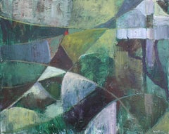 Cottage irlandais, peinture abstraite