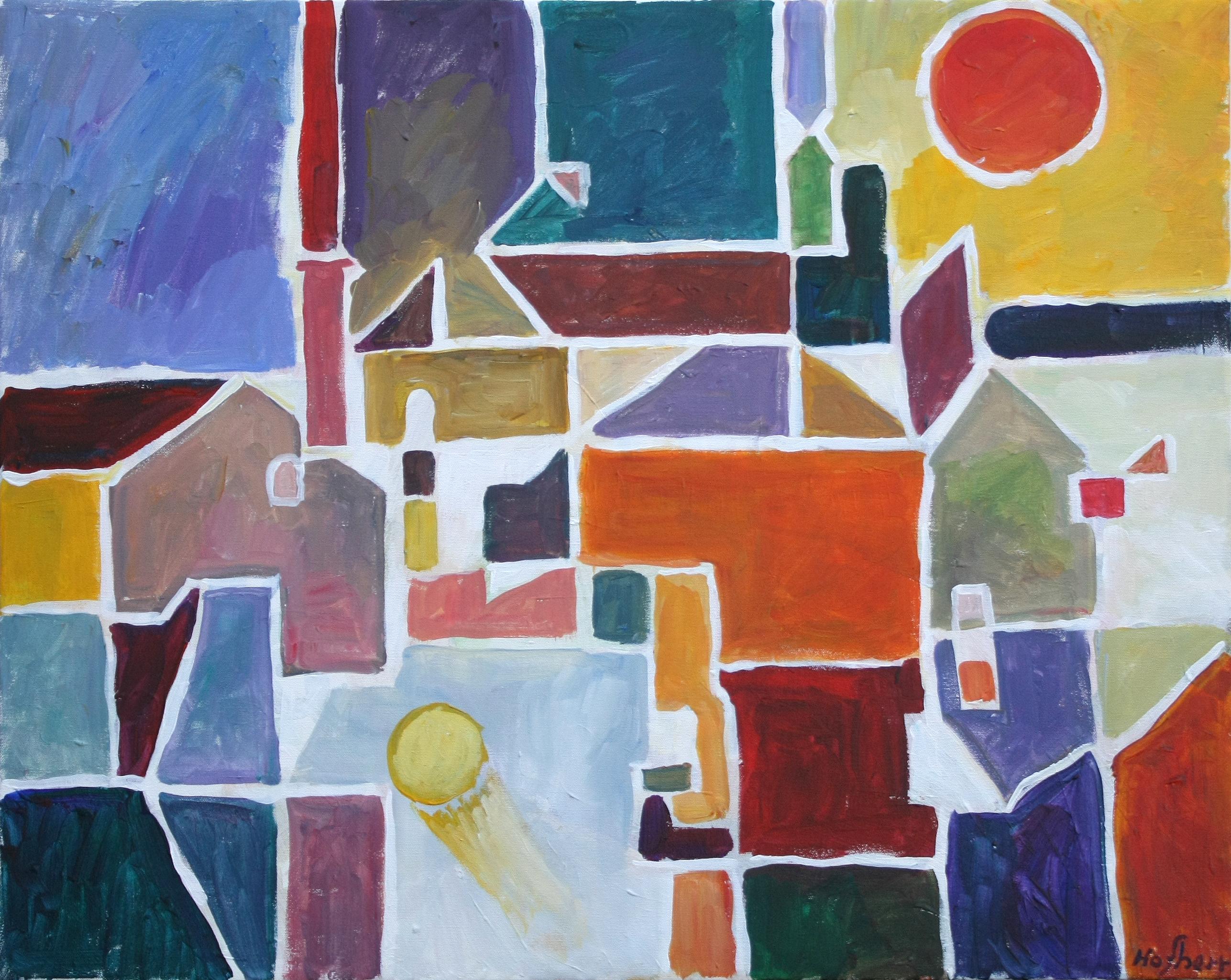 Landscape Painting di Robert Hofherr - Regno, Pittura astratta