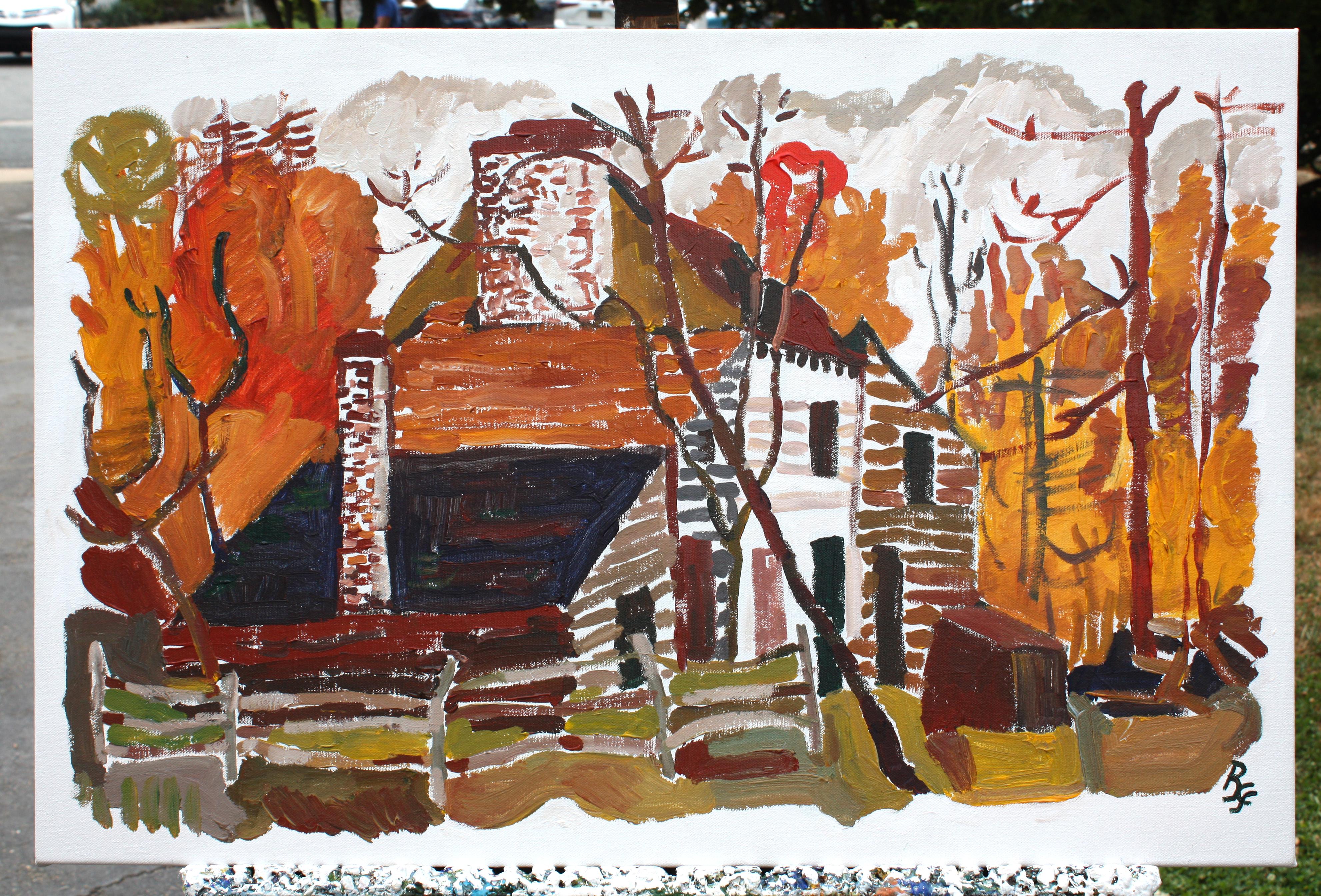Old Tavern, Originalgemälde (Abstrakter Expressionismus), Painting, von Robert Hofherr