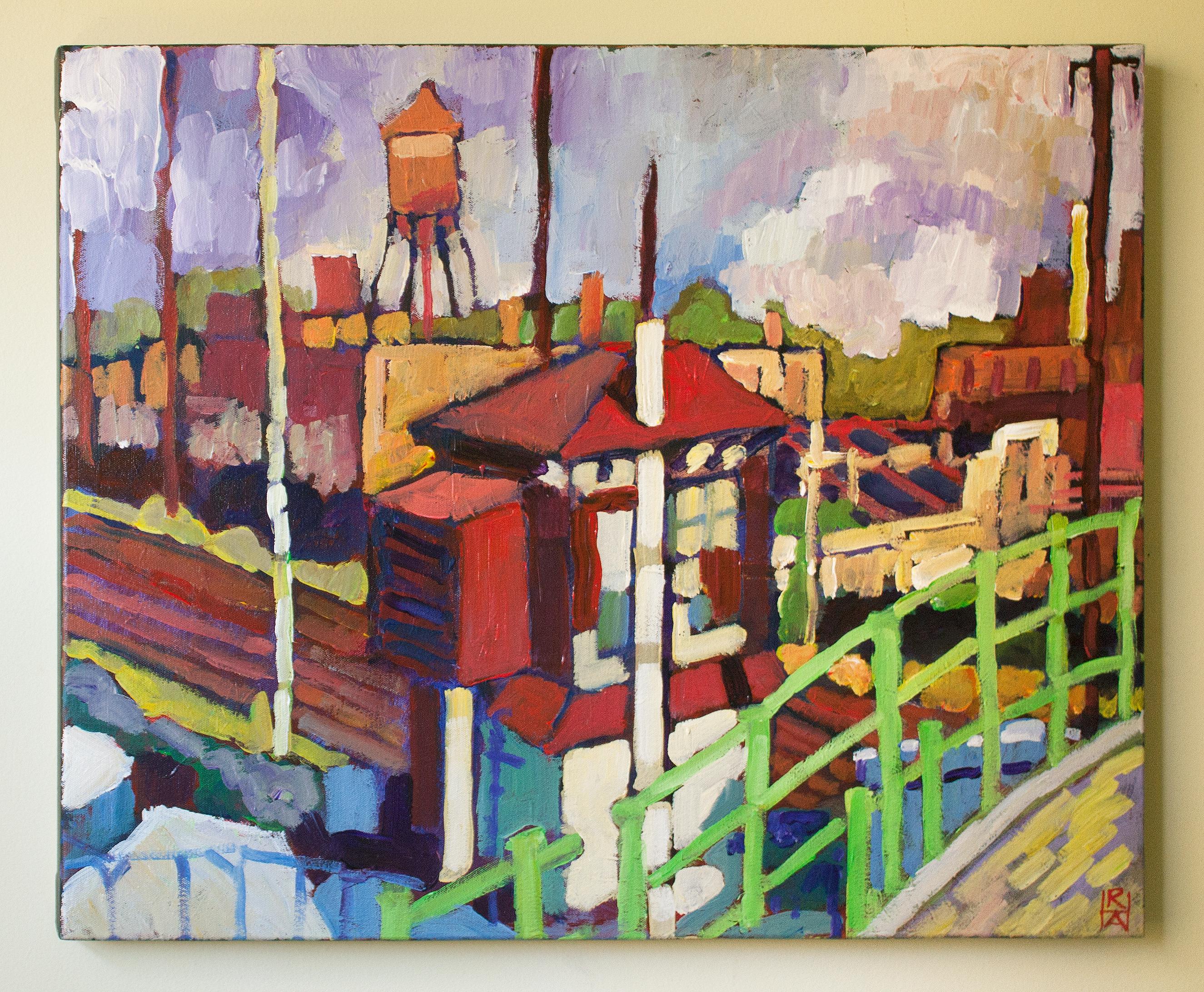 Philly Tracks - Expressionist Art by Robert Hofherr