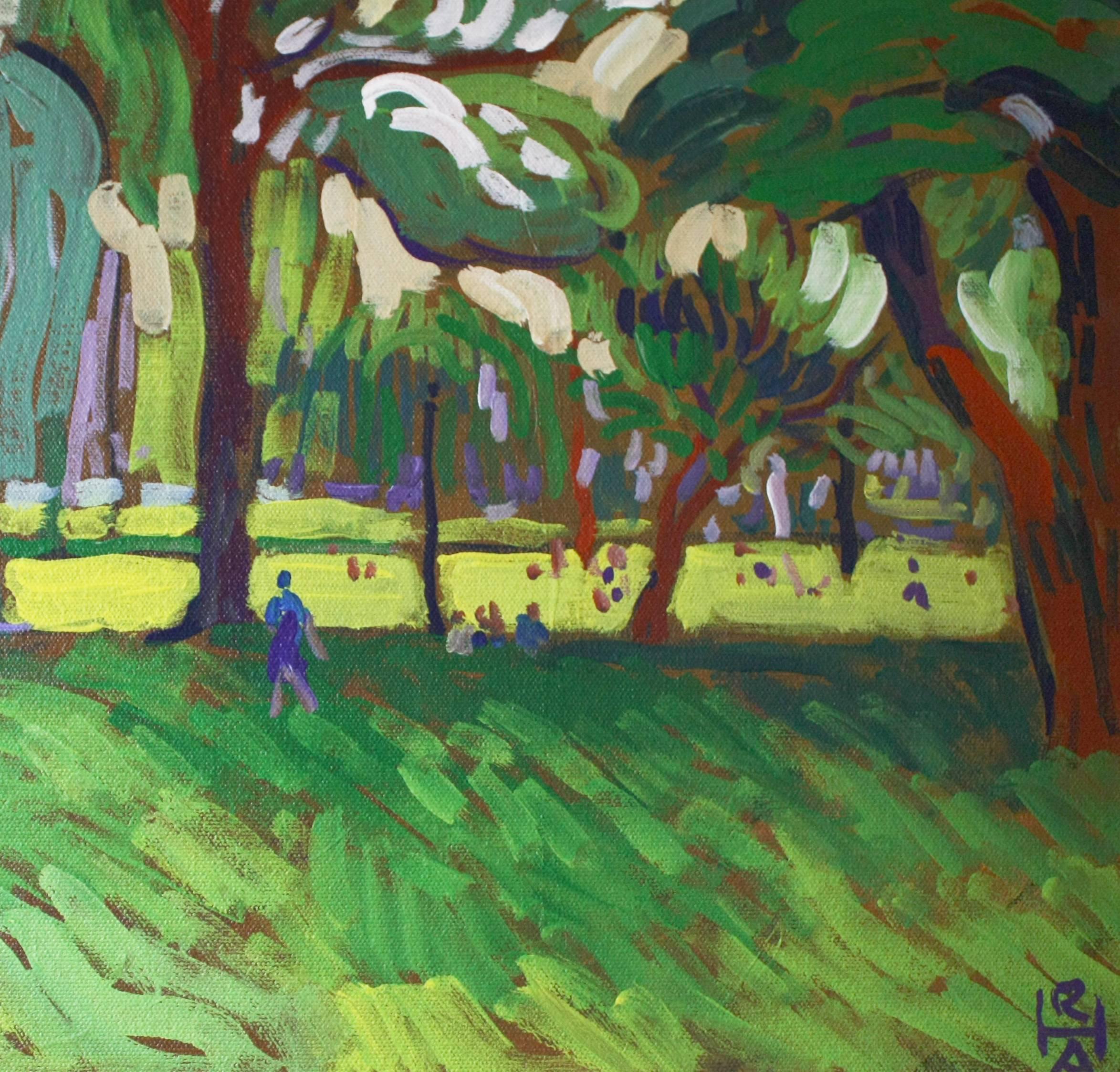 Public Garden, Boston Robert Hofherr Acrylic painting on stretched canvas  3