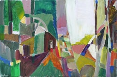 Ruin in a Wood, Original Painting