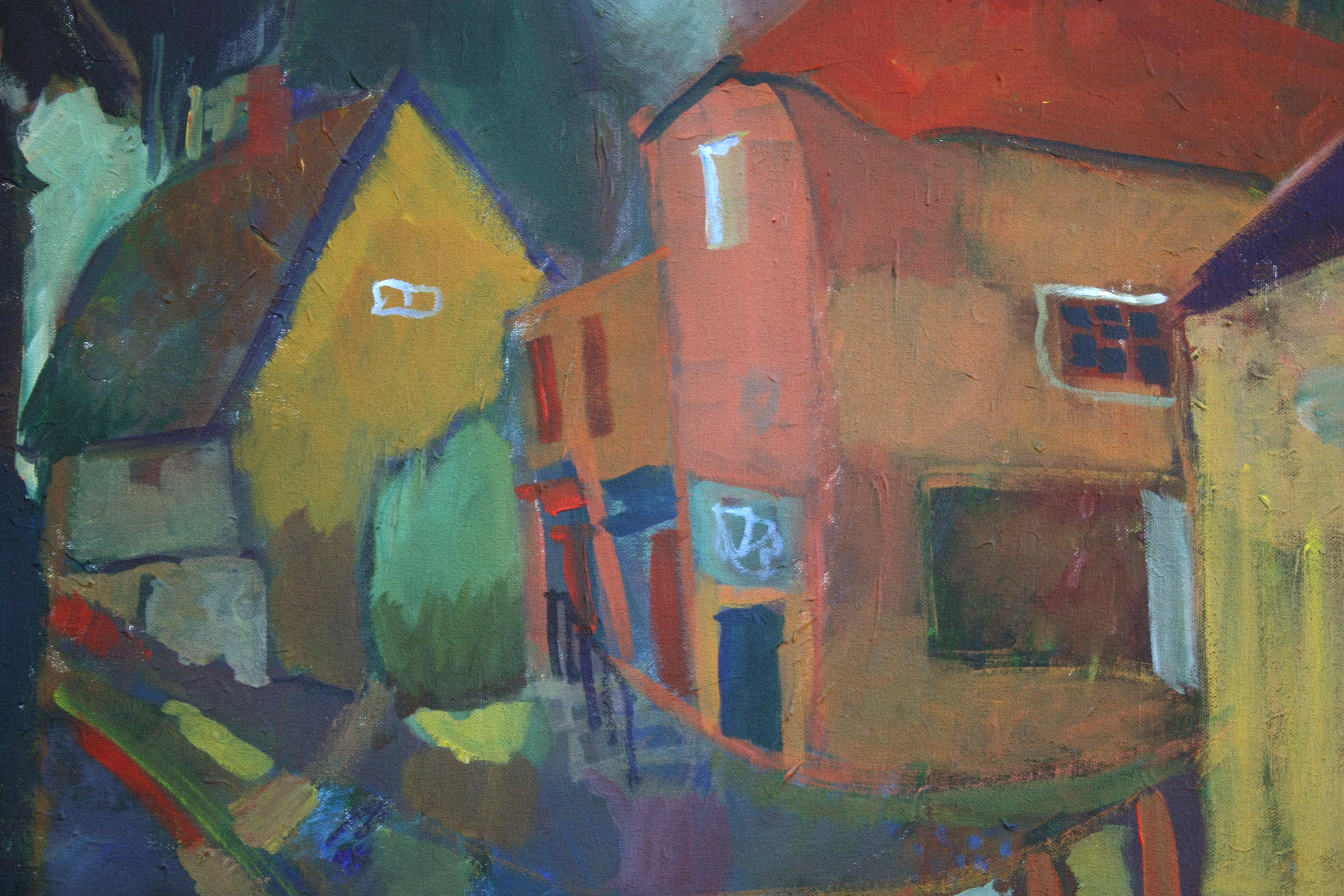 Small Town Vibe, Original Painting 1