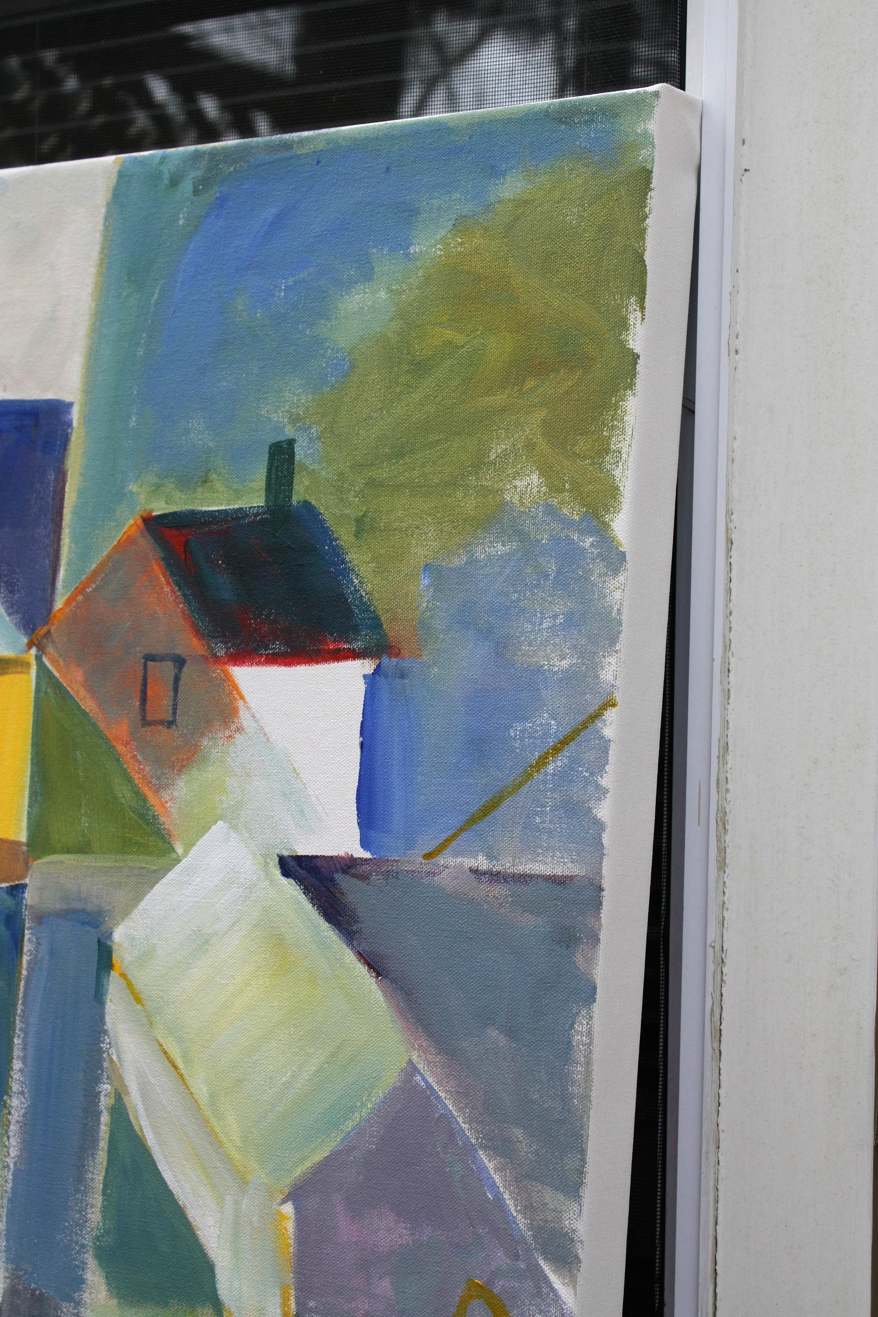 Il retro dell'aldilà, dipinto originale - Art Espressionista di Robert Hofherr