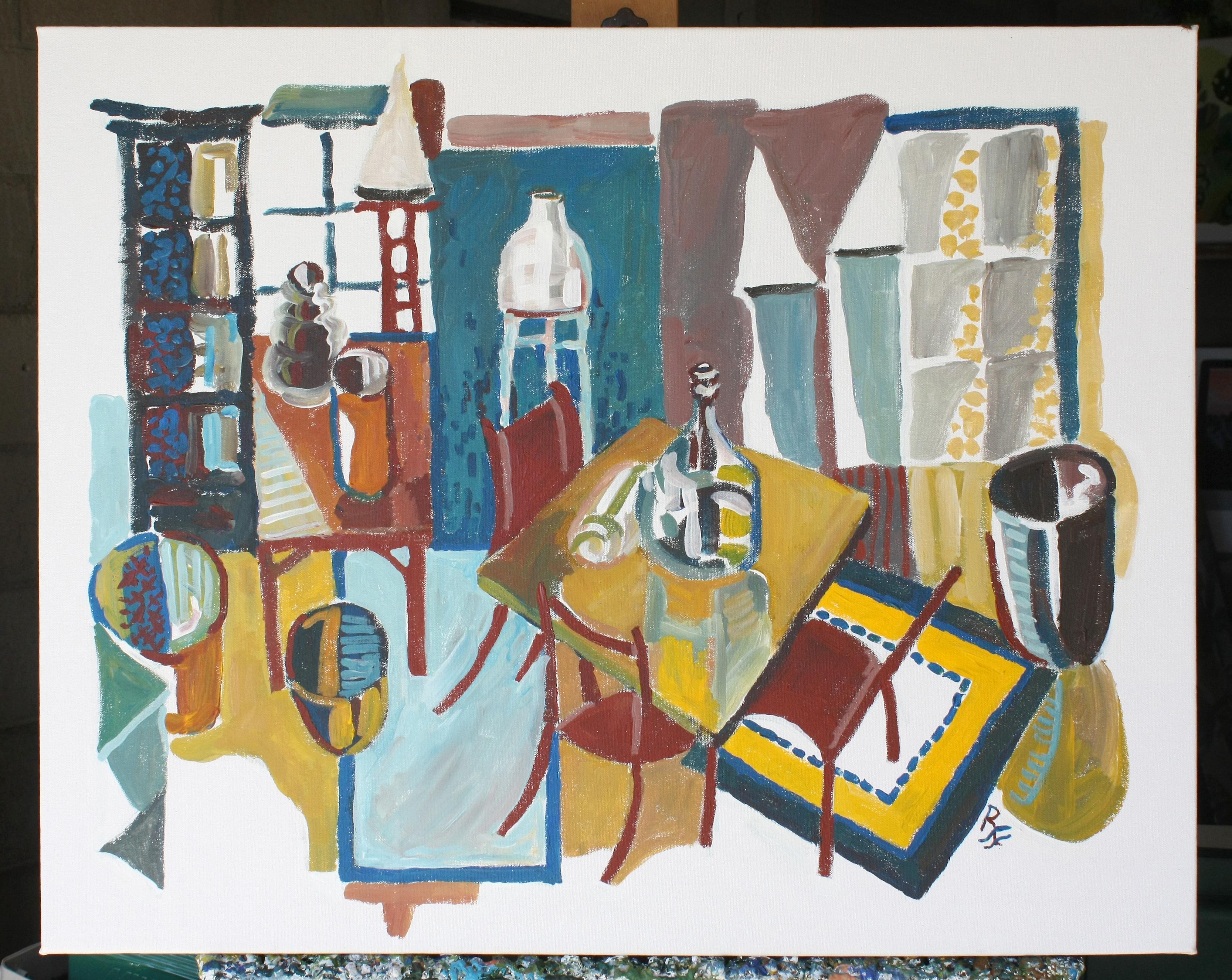 <p>Artist Comments<br>Artist Robert Hofherr exhibits the whimsical interior of an antique shop transformed using pattern, and stylized rendering. He creates an interesting 