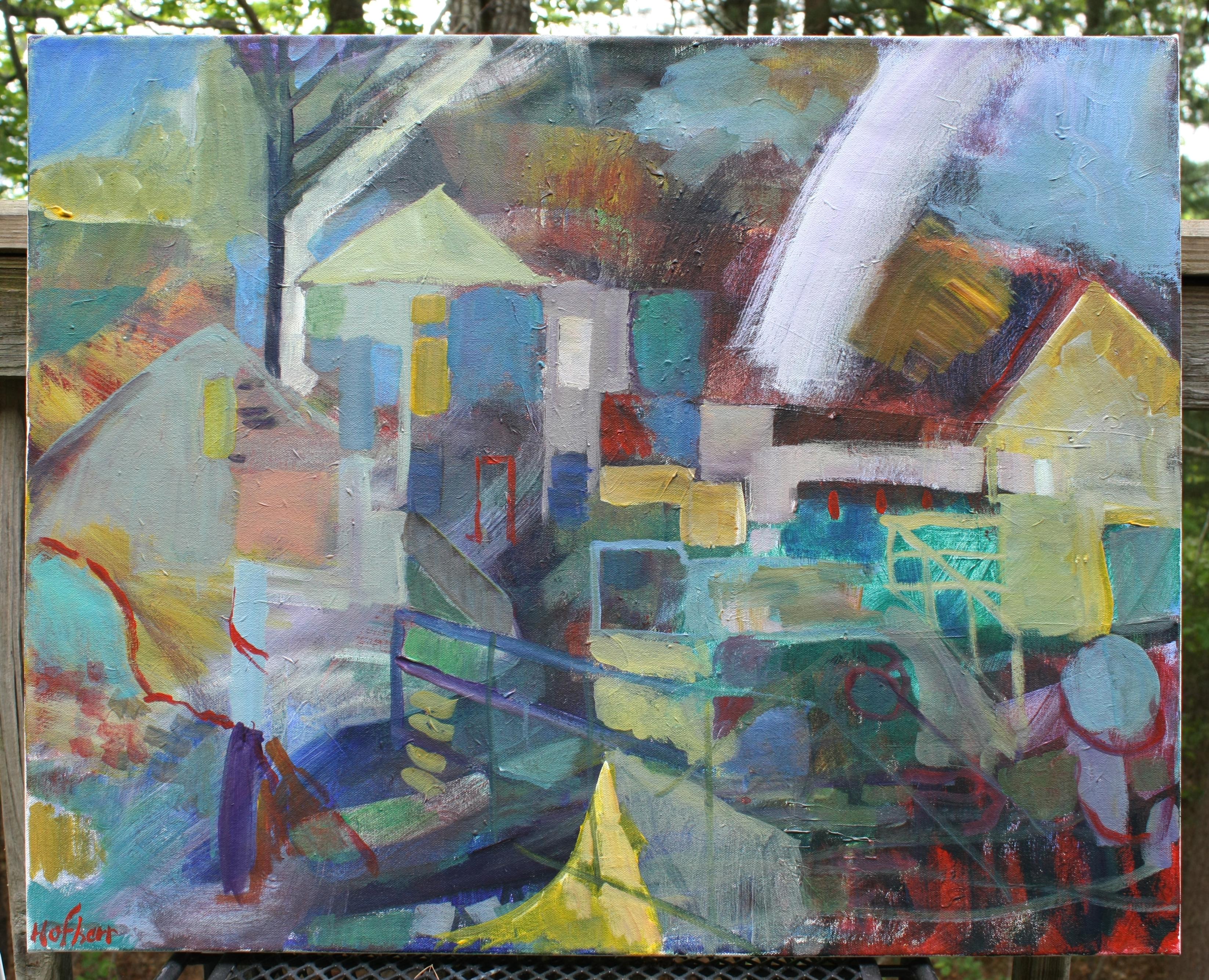The Structure Is the Meaning, Originalgemälde (Expressionismus), Painting, von Robert Hofherr