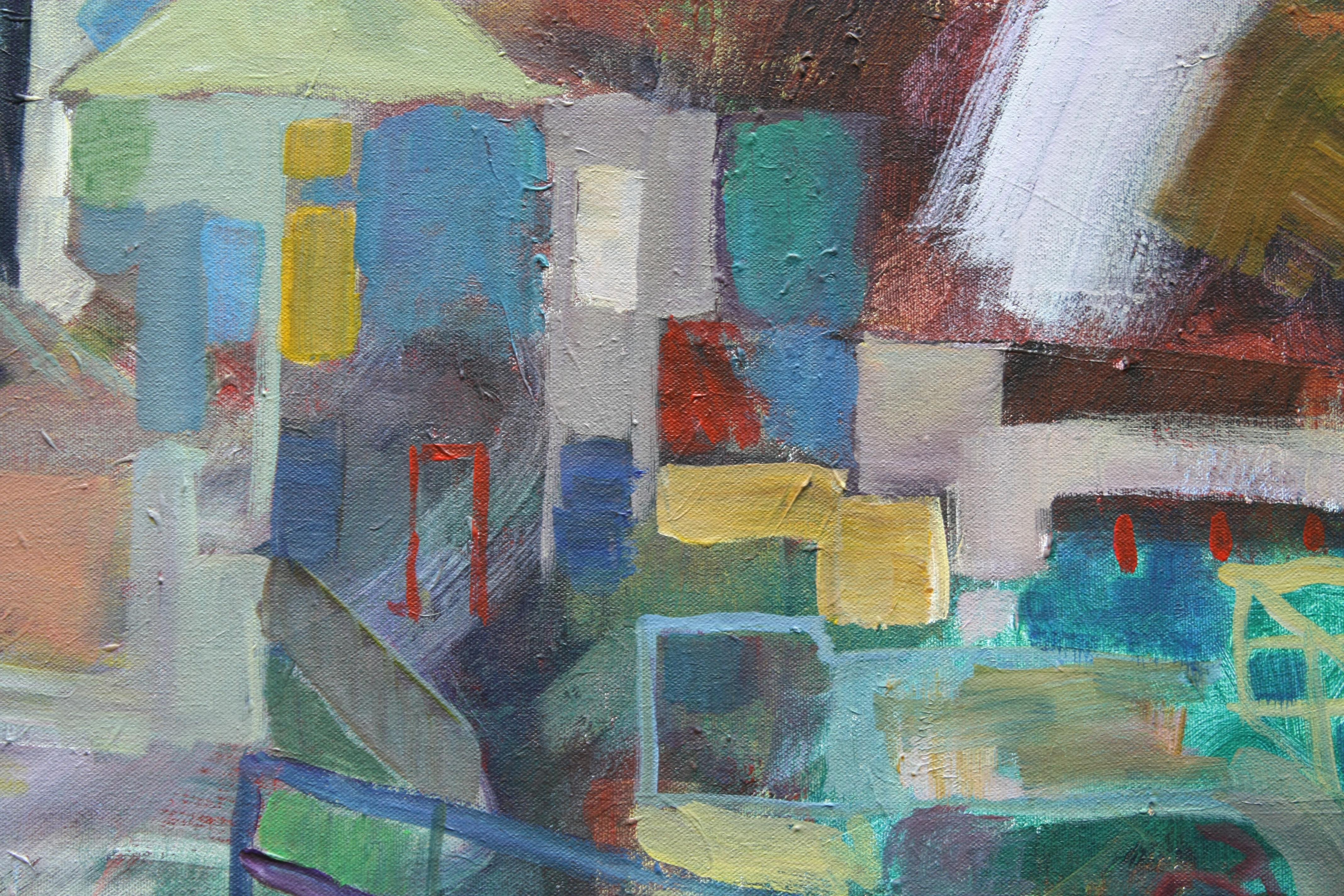 The Structure Is the Meaning, Originalgemälde (Grau), Interior Painting, von Robert Hofherr