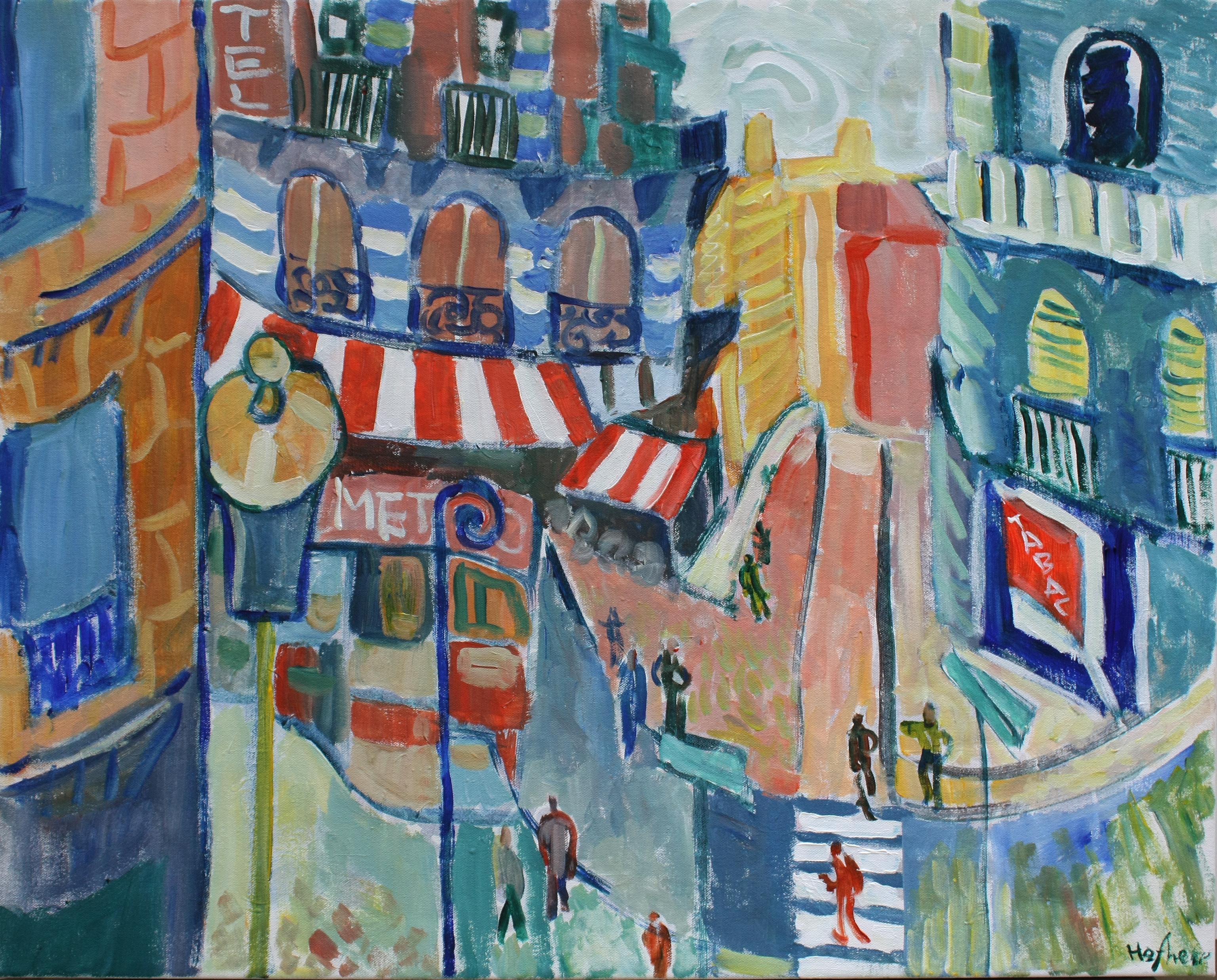 Robert Hofherr Interior Painting – Ways of the City, Originalgemälde