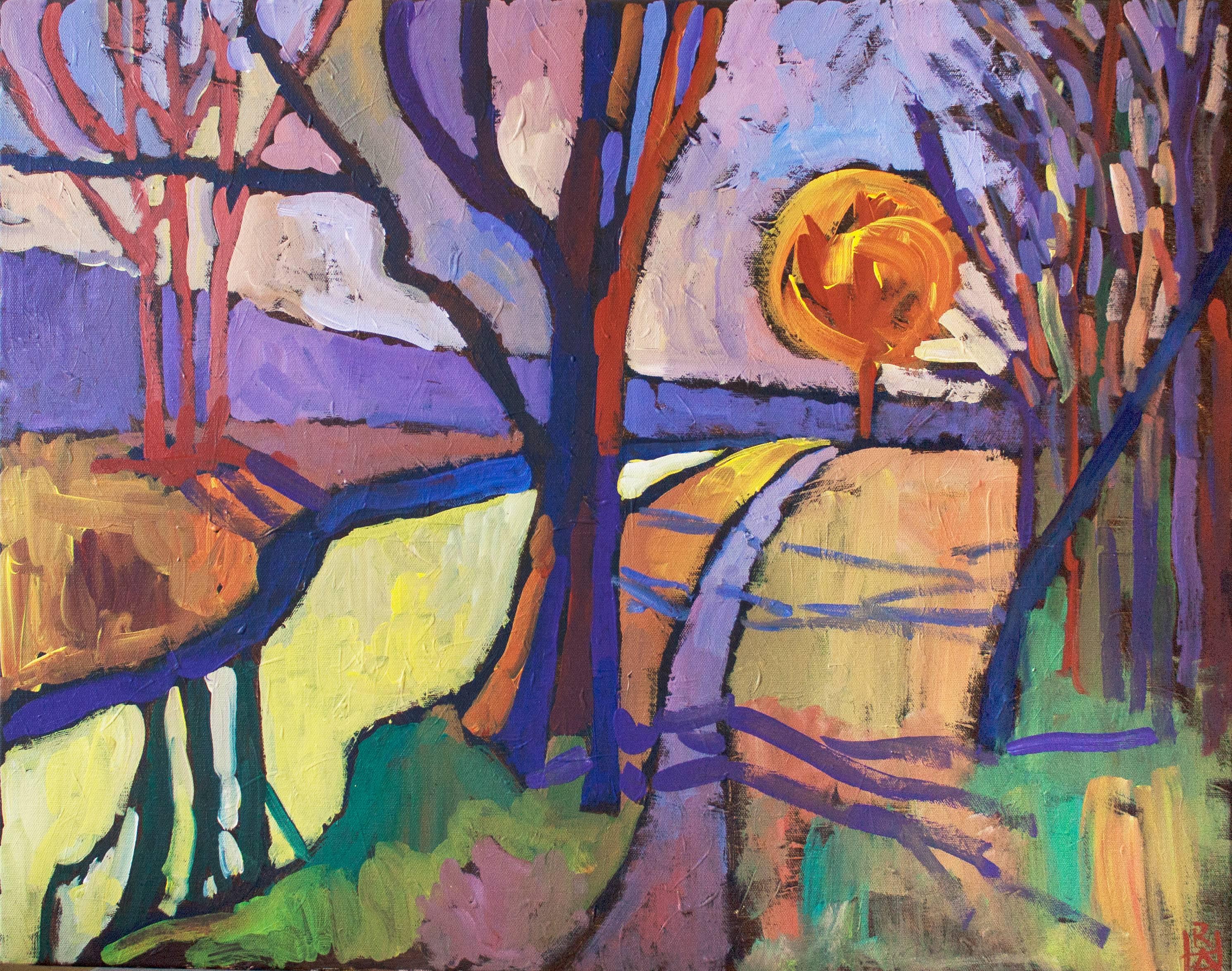 Robert Hofherr Landscape Painting - Yellow Creek