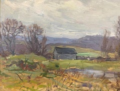 "Earliest Spring, South Kent, Connecticut" Robert Nisbet Impressionist Landscape