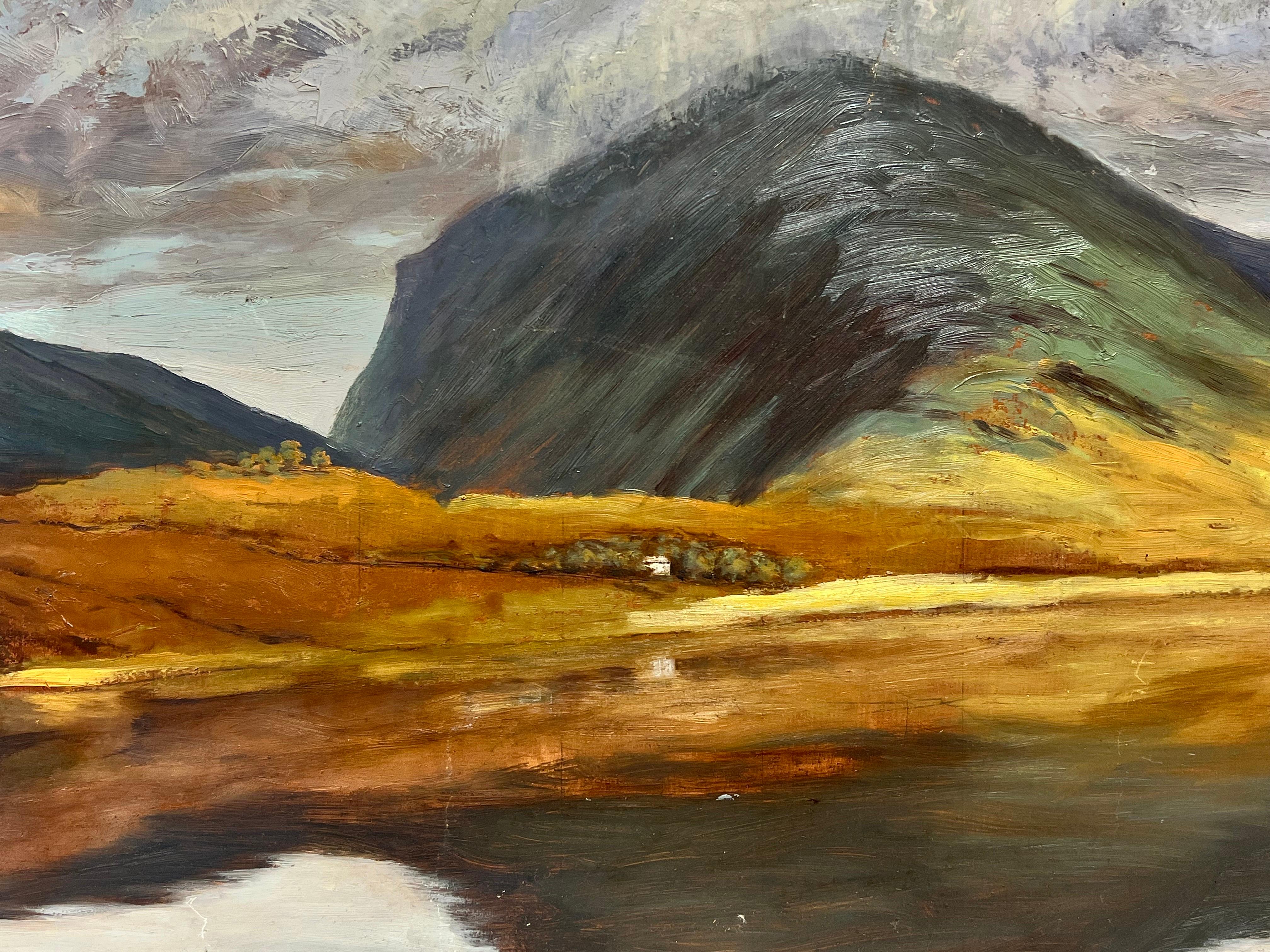 Buttermere Lake District Moody & Atmospheric Landscape Clouds over Lake, signed For Sale 2